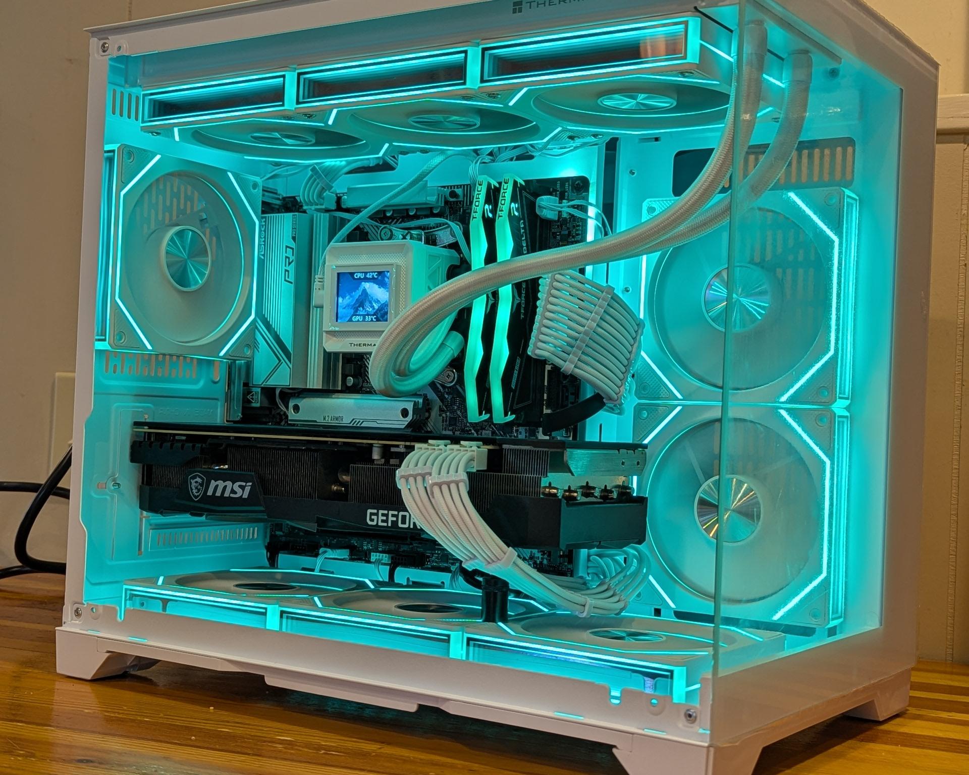 MSI RTX 3080 || AMD Ryzen 5 7500F || White 1440p Gaming PC