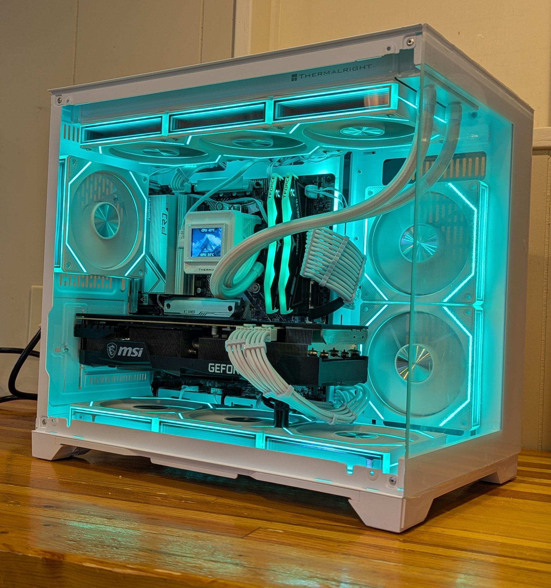 MSI RTX 3080 || AMD Ryzen 5 7500F || White 1440p Gaming PC