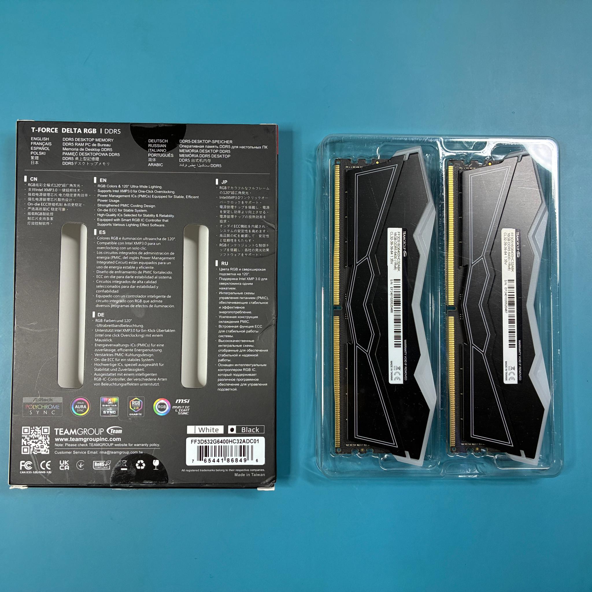 T-FORCE Delta RGB DDR5 32GB kit (Memory)