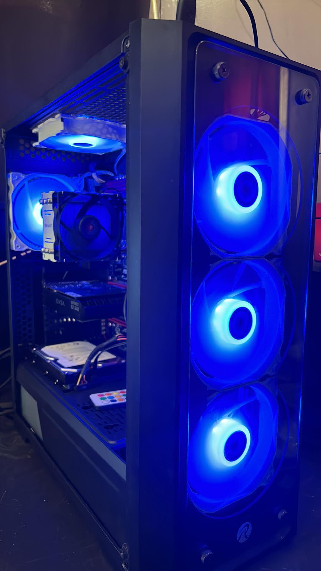 Great RGB Office/Light Gaming PC (Perfect Low Budget Starter PC) Customizable RGB fans  