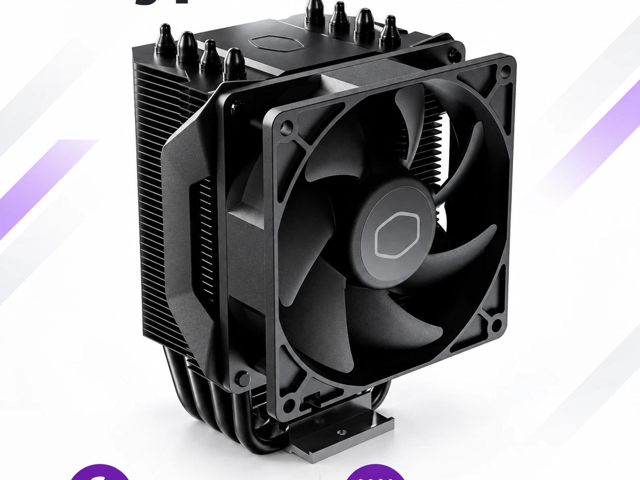NEW Cooler Master Hyper 411 Nano CPU Air Cooler – 92mm PWM Fan – 4 Heat Pipes