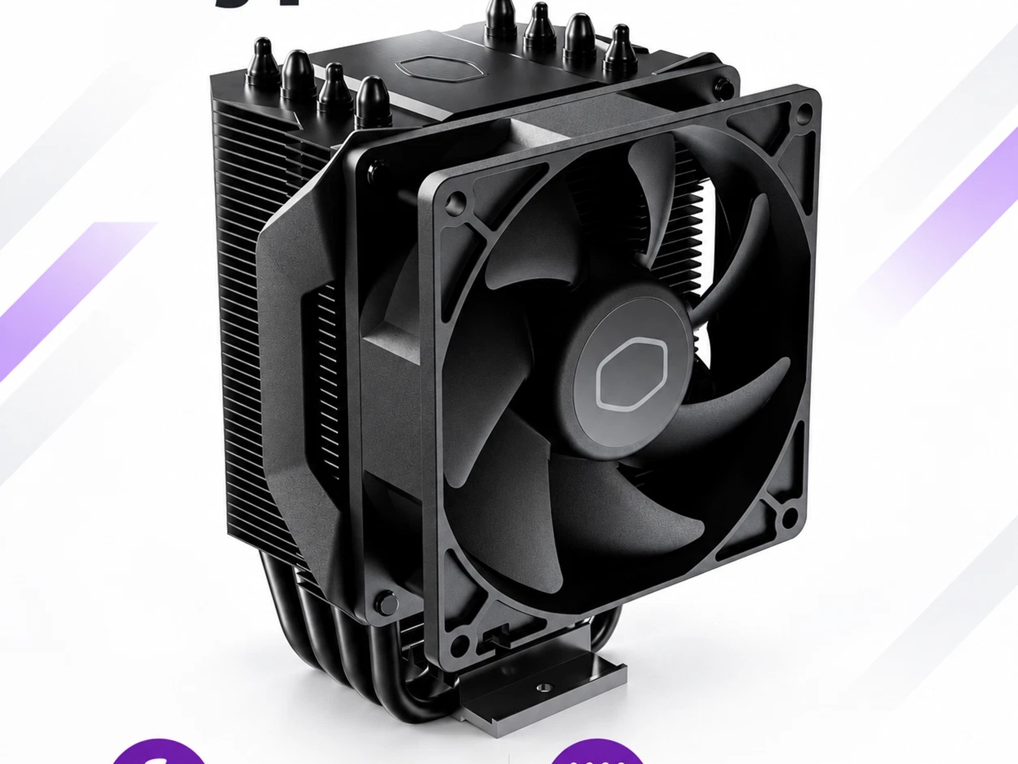 NEW Cooler Master Hyper 411 Nano CPU Air Cooler – 92mm PWM Fan – 4 Heat Pipes