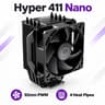 NEW Cooler Master Hyper 411 Nano CPU Air Cooler – 92mm PWM Fan – 4 Heat Pipes