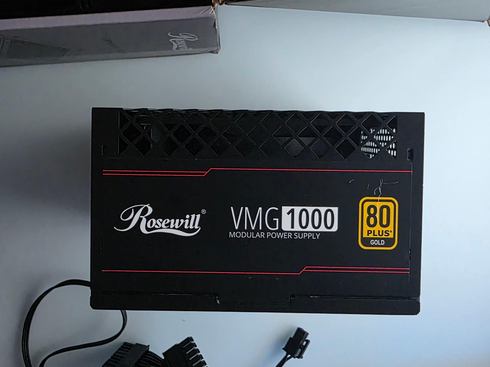 Rosewill VMG-1000 1000W PSU – ATX 3.1, 80+ Gold (New/Tested)