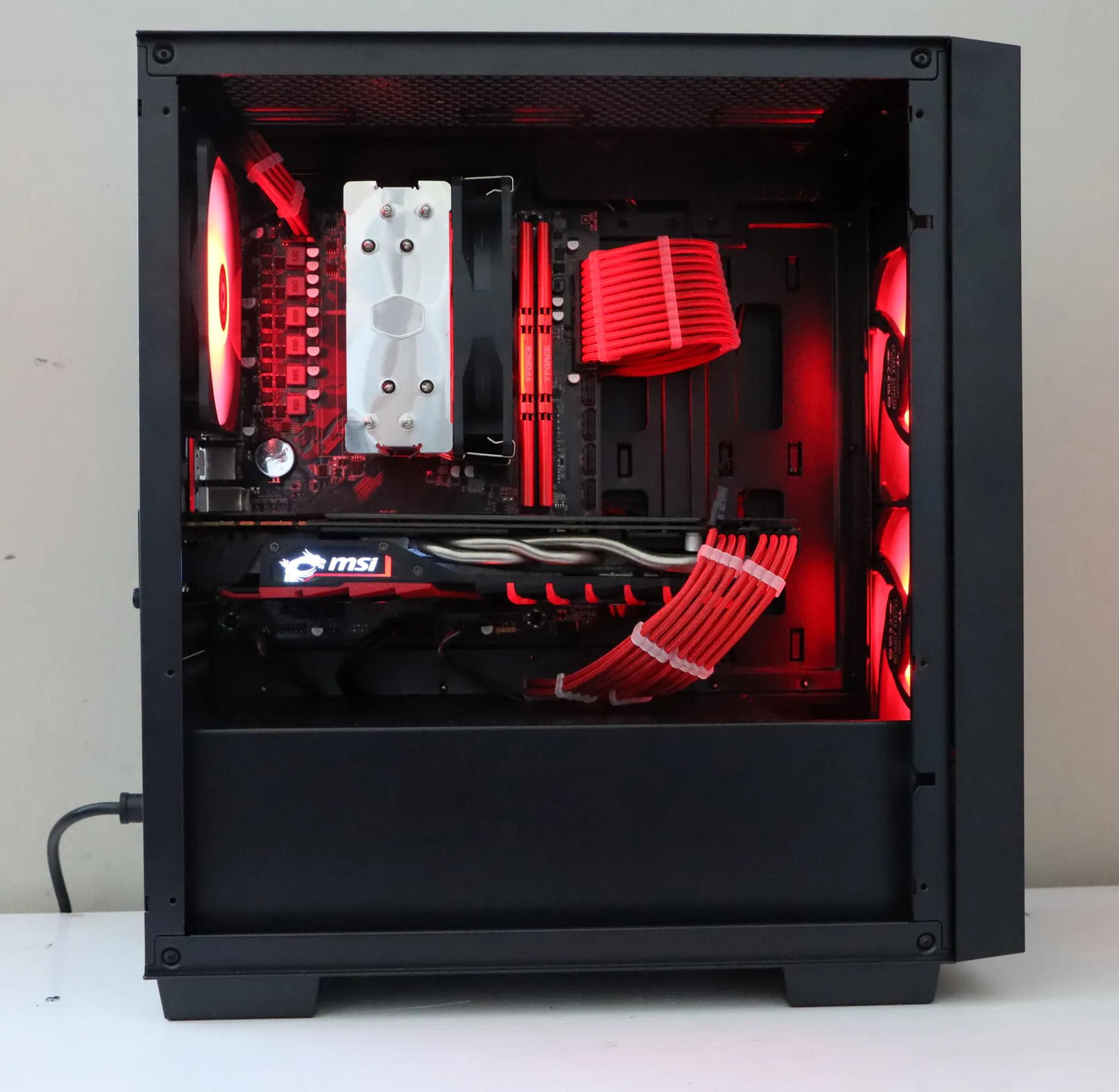 🔥RED RGB GAMING PC | GTX 1070 | Ryzen 5 | 512gb NVME SSD | 16gb Ram🔥