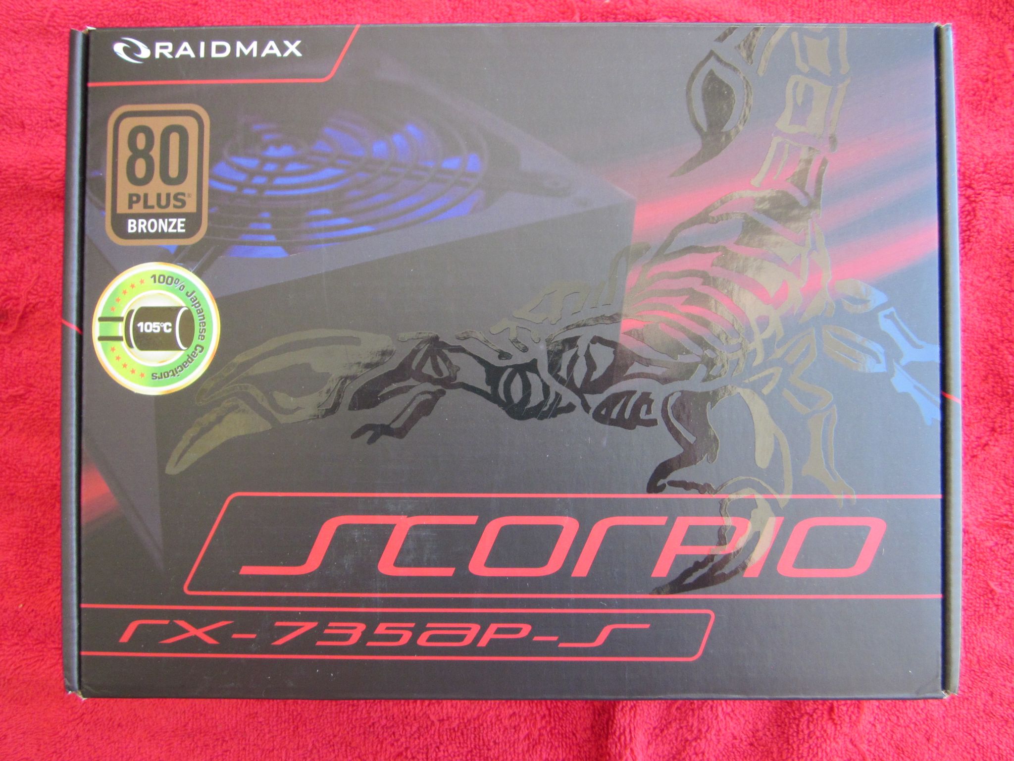 NEW! RAIDMAX SCORPIO RX-735AP-S 80 PLUS BRONZE Semi-modular 735W Power Supply