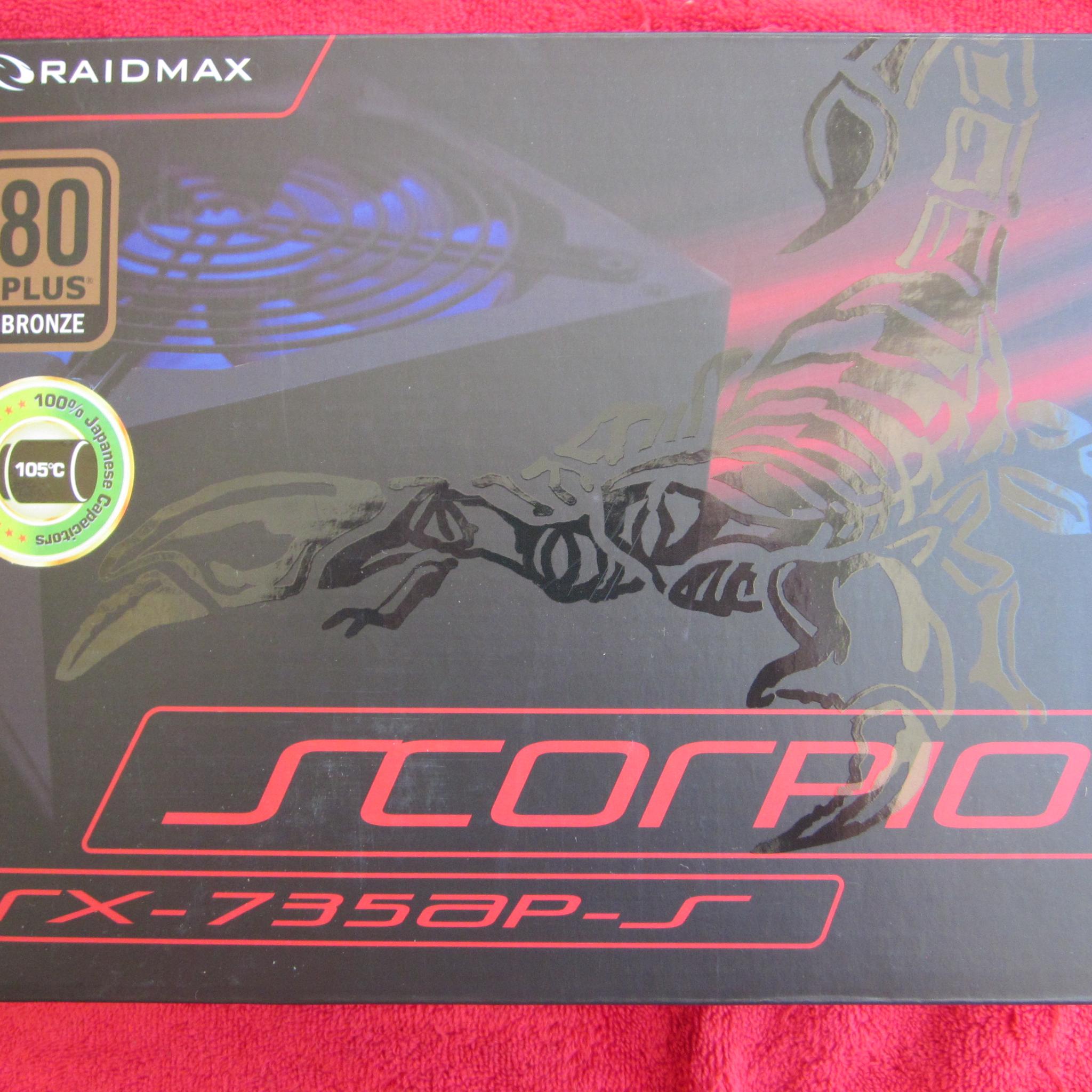 NEW! RAIDMAX SCORPIO RX-735AP-S 80 PLUS BRONZE Semi-modular 735W Power Supply