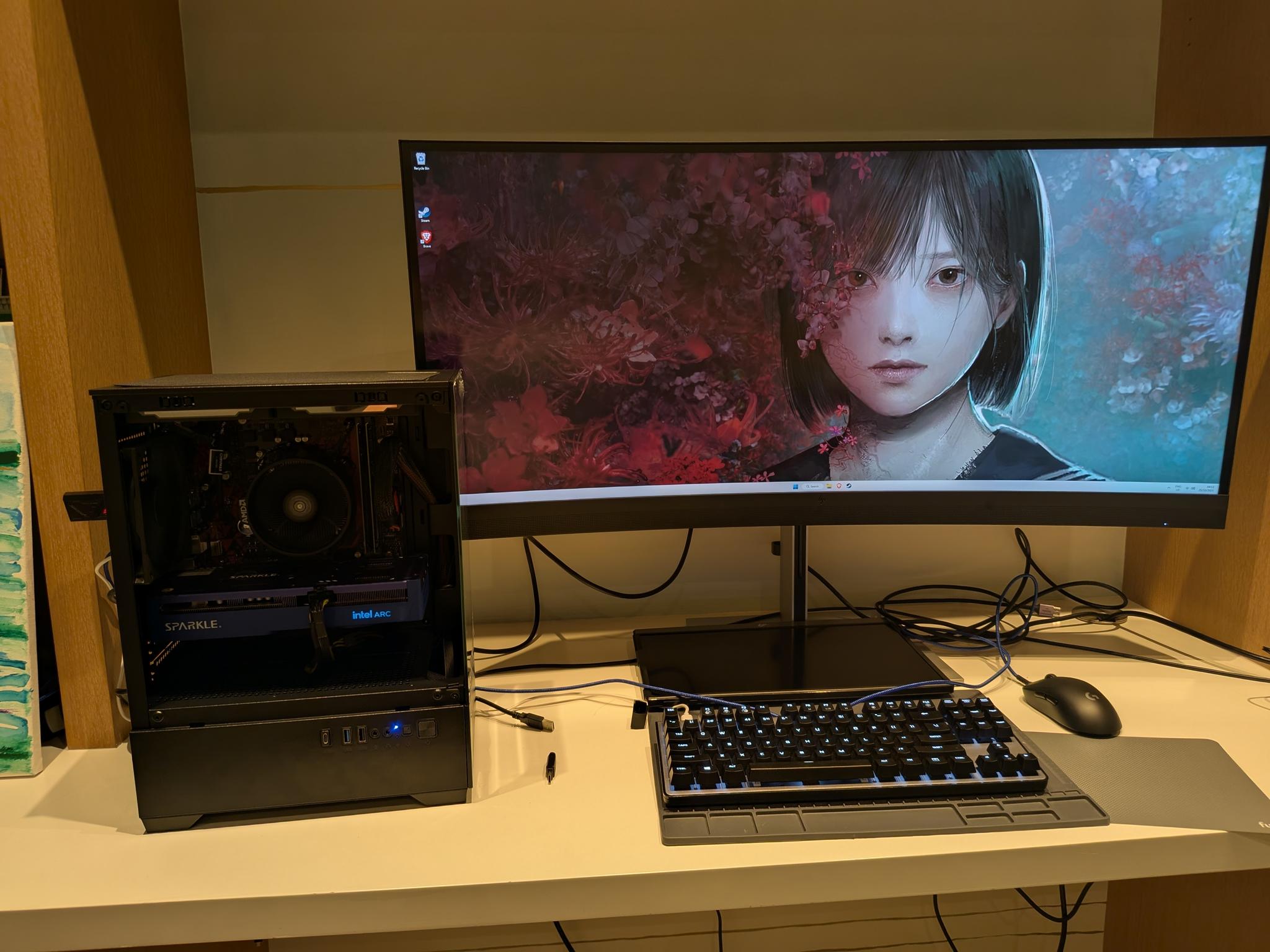 1080p College Hunk - Intel Arc B570, Ryzen 5 5600, 32 GB RAM, 2 TB NVME