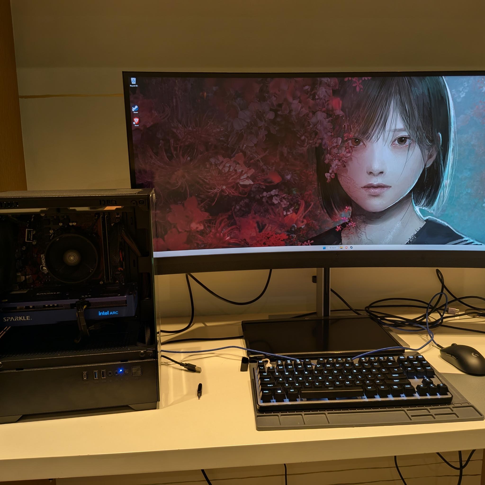1080p College Hunk - Intel Arc B570, Ryzen 5 5600, 32 GB RAM, 2 TB NVME