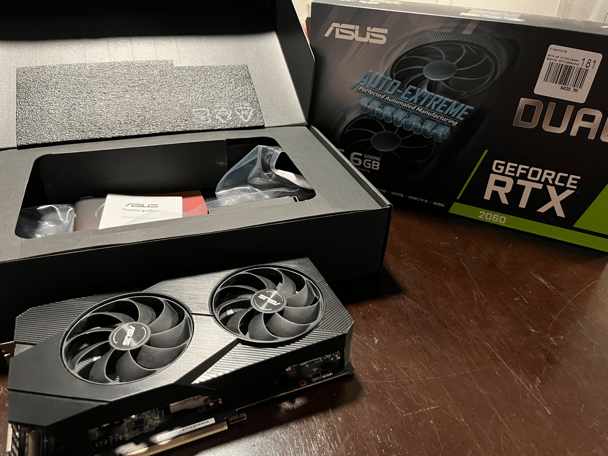 ASUS RTX 2060 6GB Dual OC 