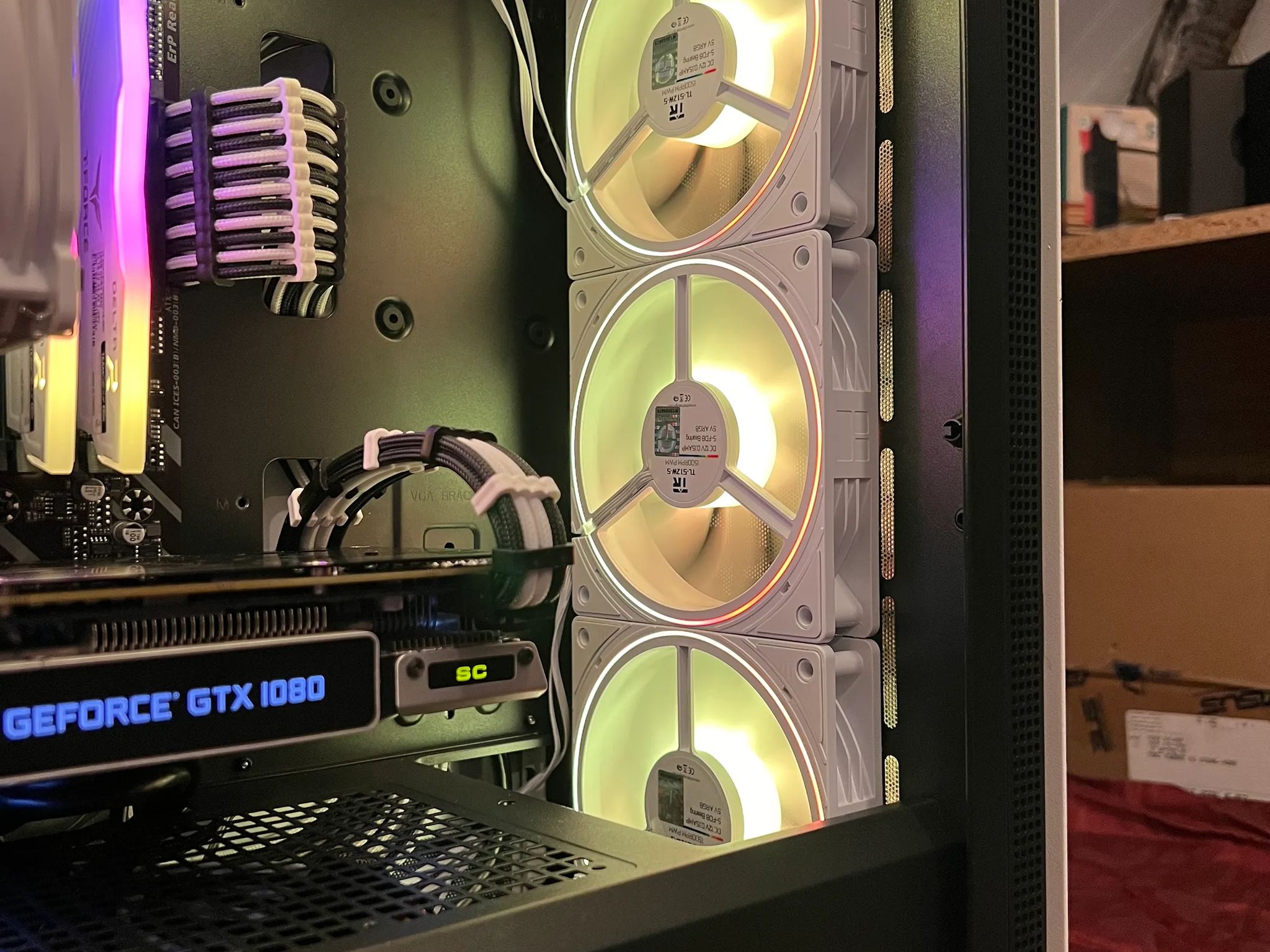 "The Star" 5600x, GTX 1080, black and white gaming pc with 32gb ram, WI-FI, and free headset