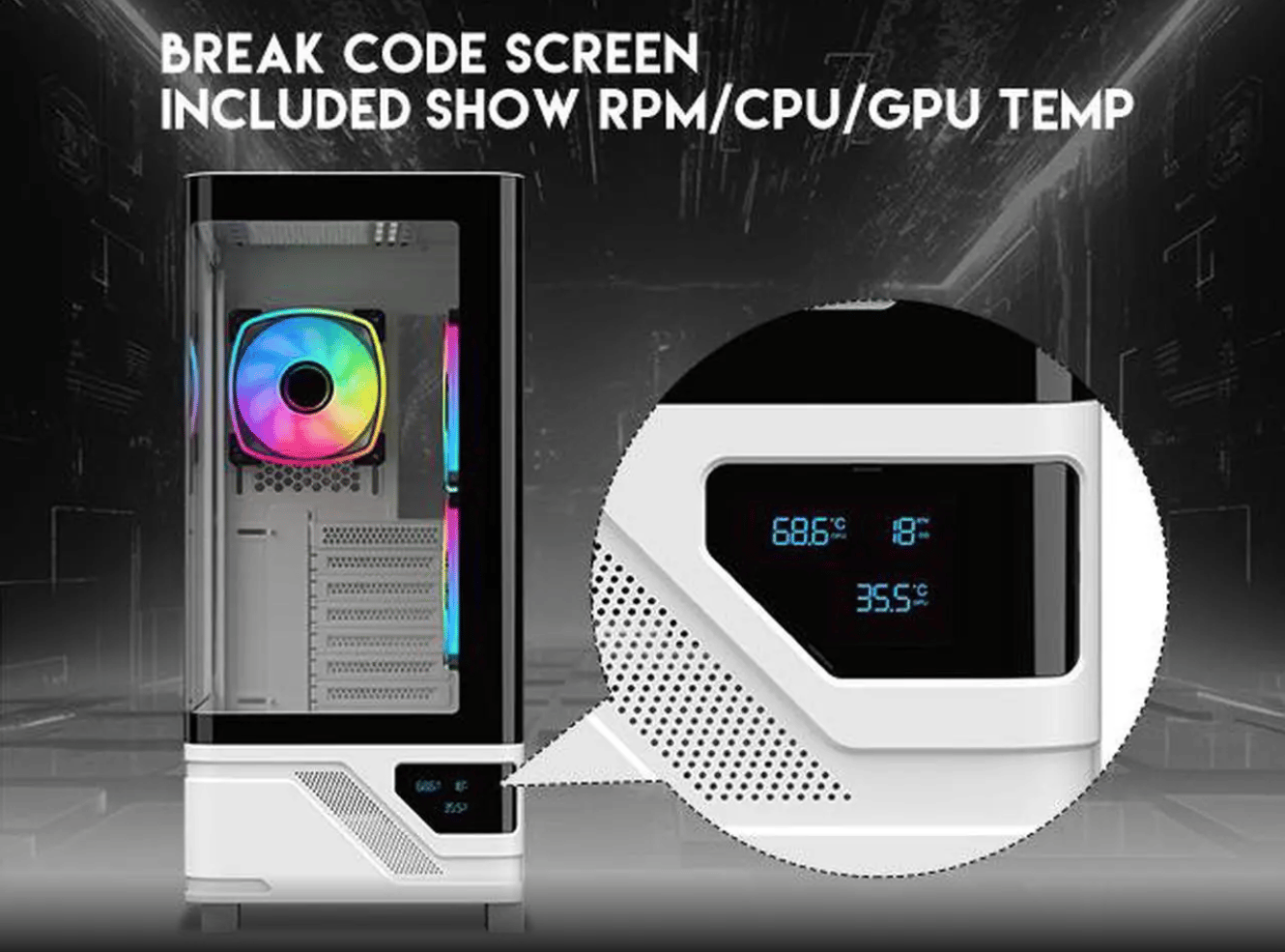 ❄️Ryzen 7600X3D + 9070XT/RTX 5070 |32GB DDR5| 1TB SSD | Windows 11 Pro ❄️ “AURORA CUBE” LCD PC