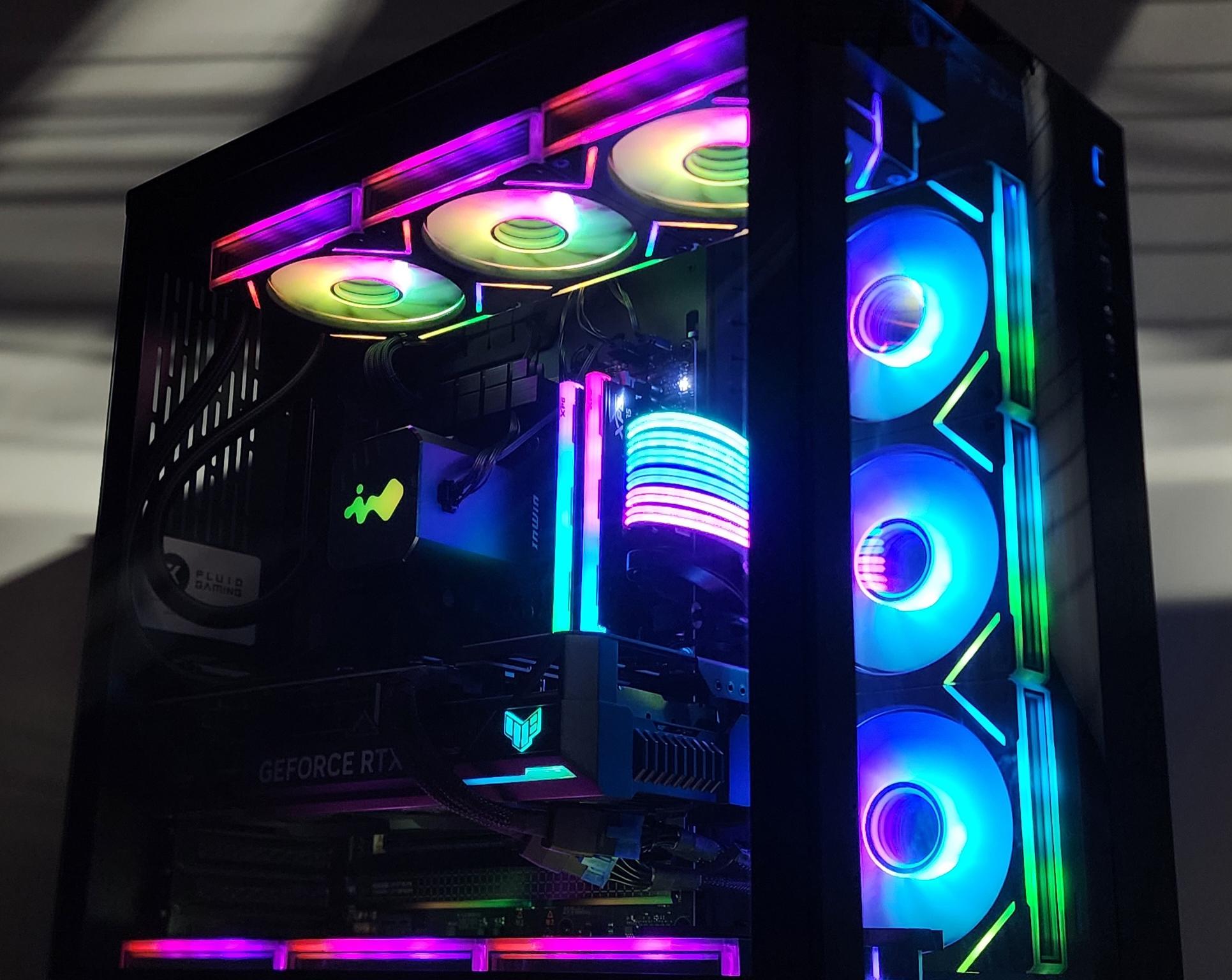 Gaming PC Ryzen 7 7800X3D 32GB RAM 1TB SSD RTX 4070 Ti 12GB Windows 11 Computer