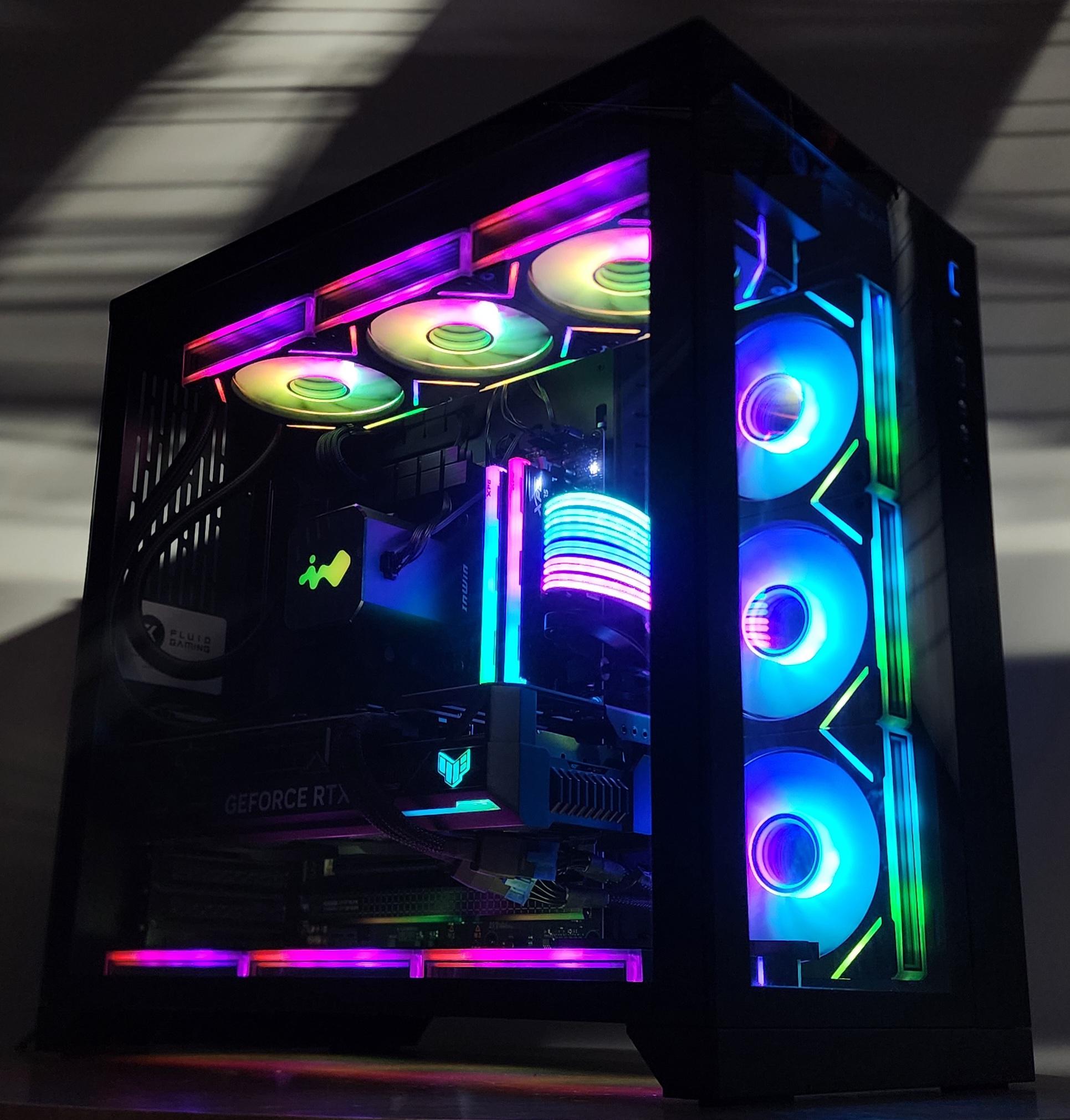 Gaming PC Ryzen 7 7800X3D 32GB RAM 1TB SSD RTX 4070 Ti 12GB Windows 11 Computer
