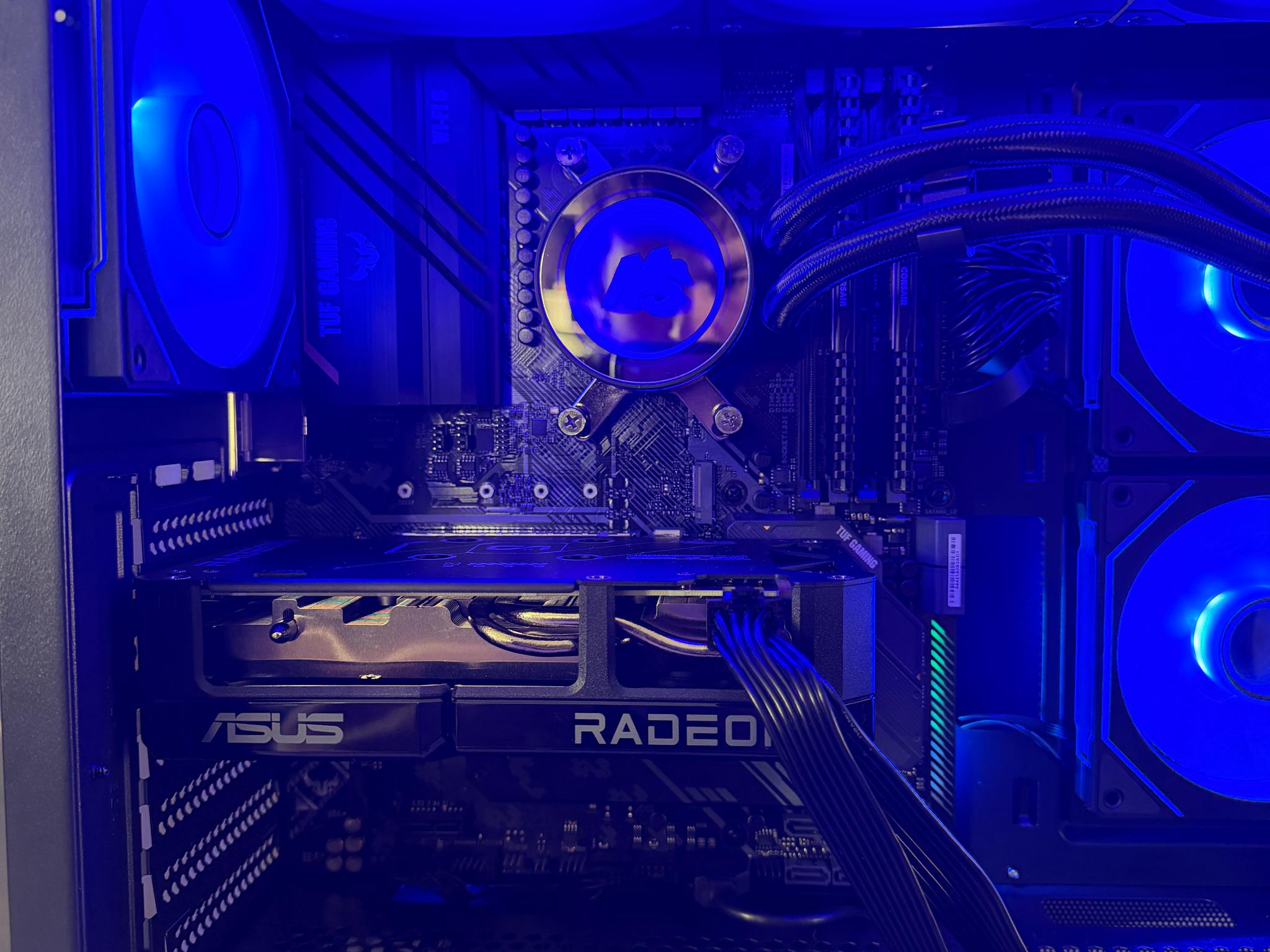 Rx 9060 xt Custom Gaming Pc Ryzen 7 5700x, 1tb nvme storage, 32gb ddr4 ram