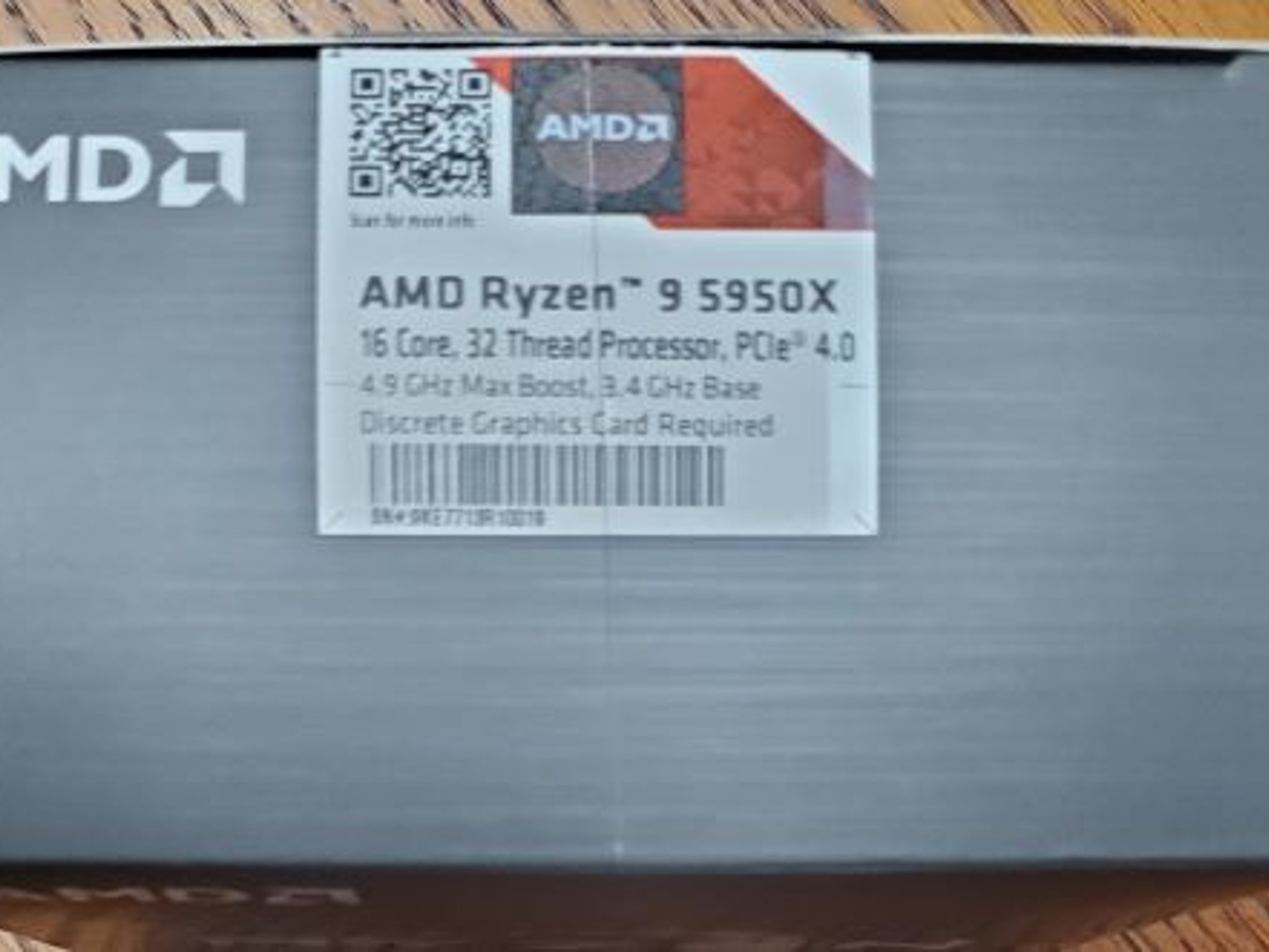 Pre-owned AMD Ryzen 9 5950X 16-core, 32-thread unlocked desktop processor