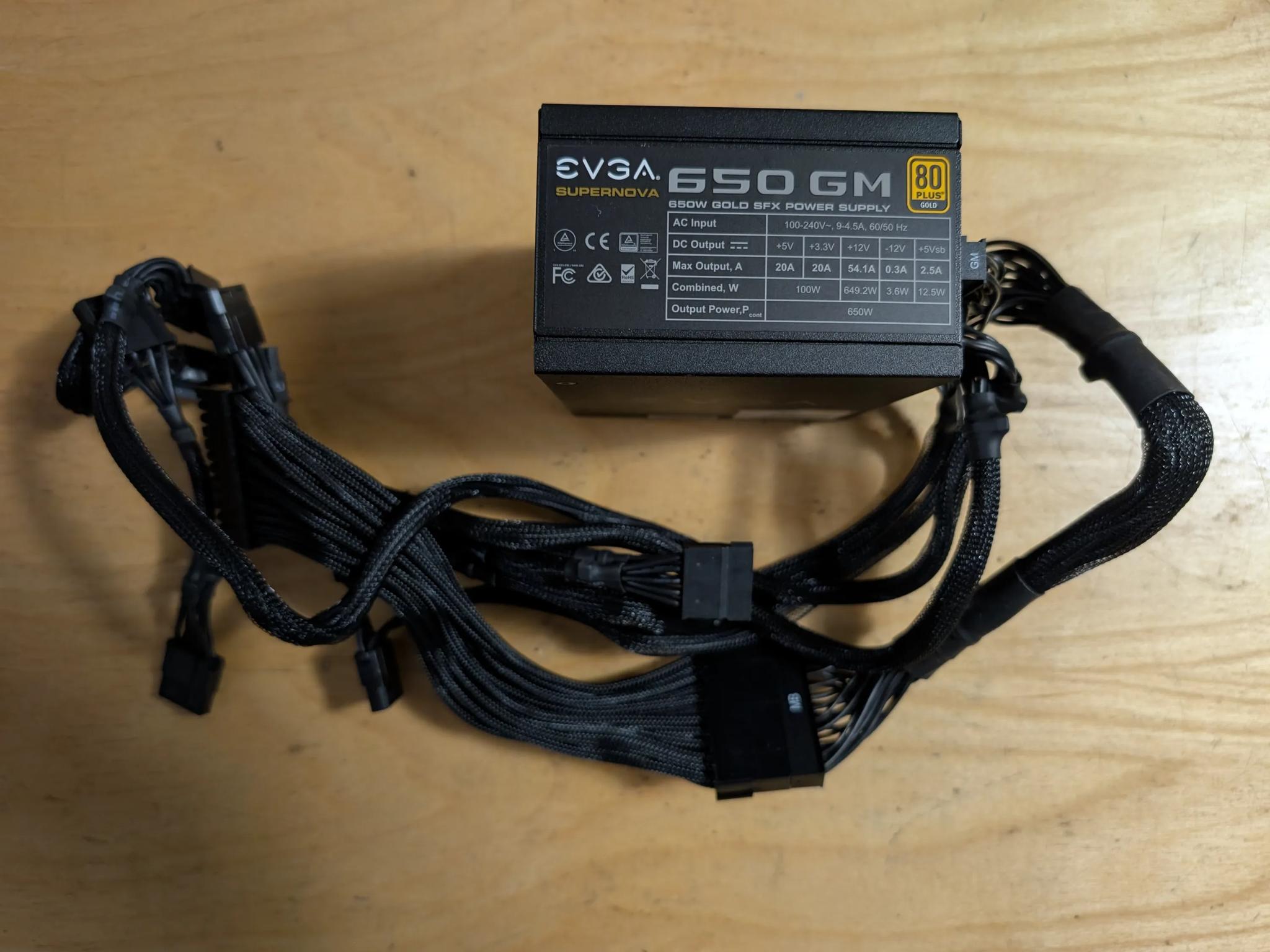 EVGA 650 GM SFX 80 plus gold