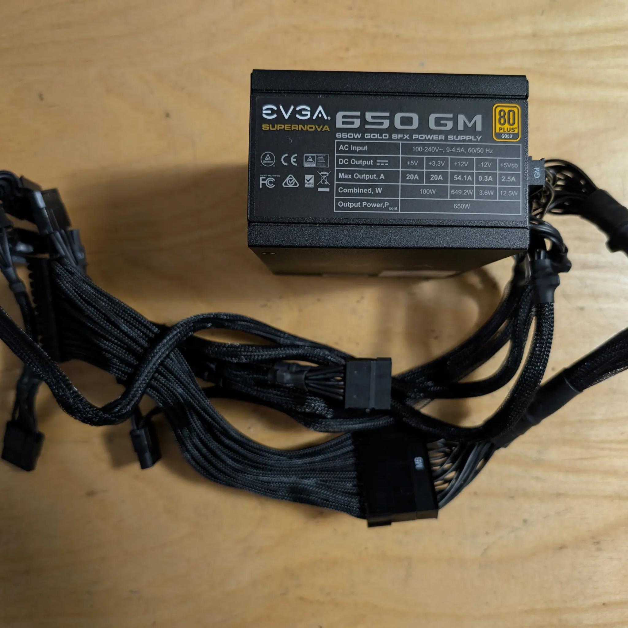 EVGA 650 GM SFX 80 plus gold