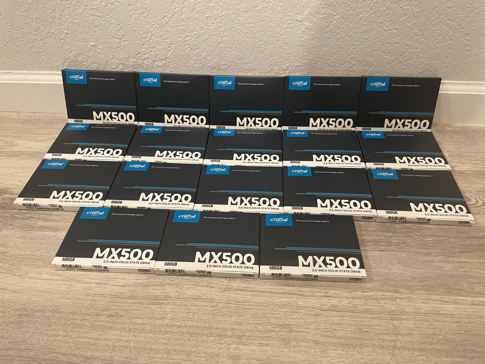 Crucial MX500 500 GB 2.5" SSD, 2qty