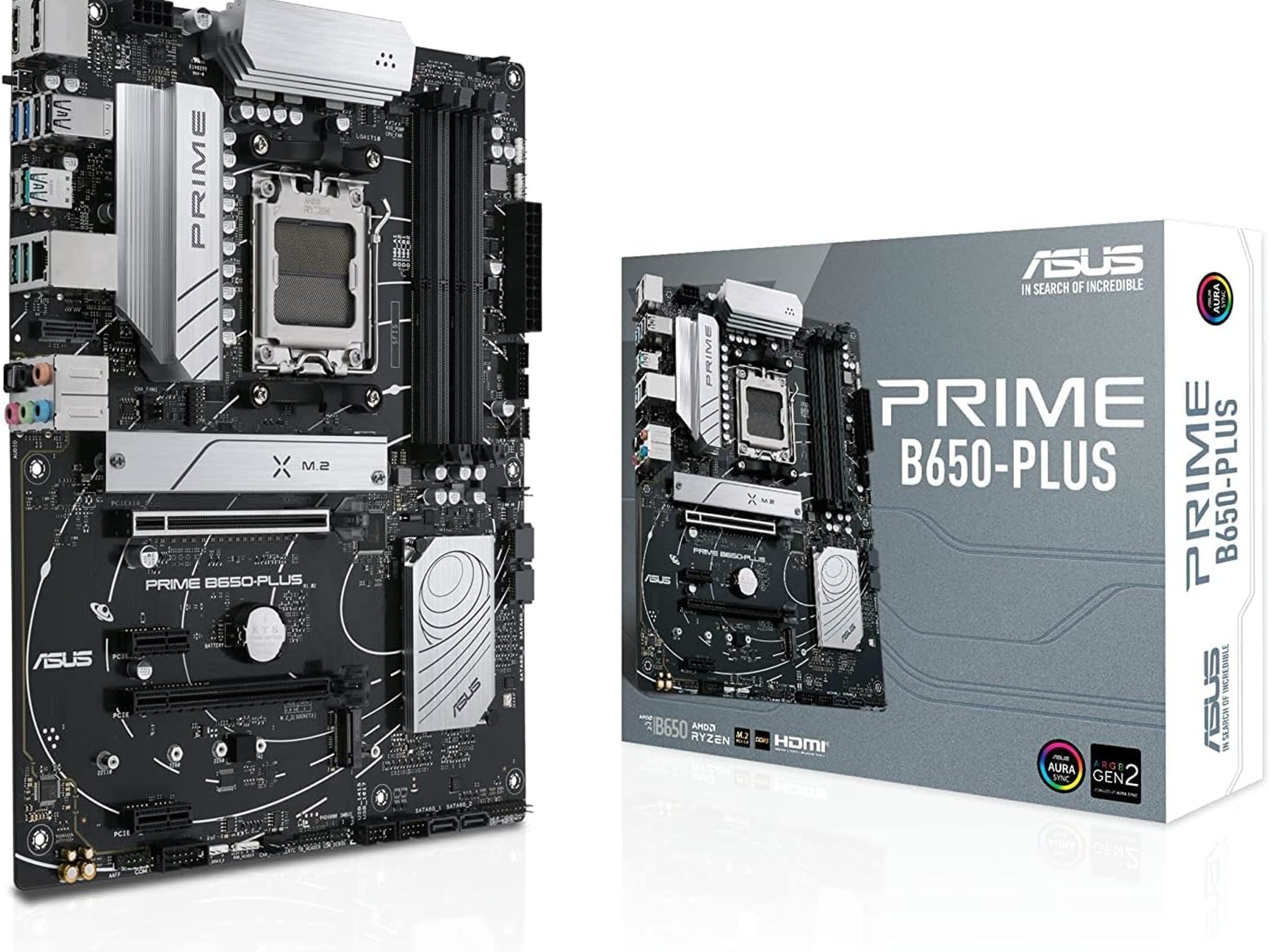 ASUS Prime B650-PLUS AMD B650(Ryzen 7000) ATX motherboard(DDR5,PCIe 5.0 M.2,2.5Gb Ethernet