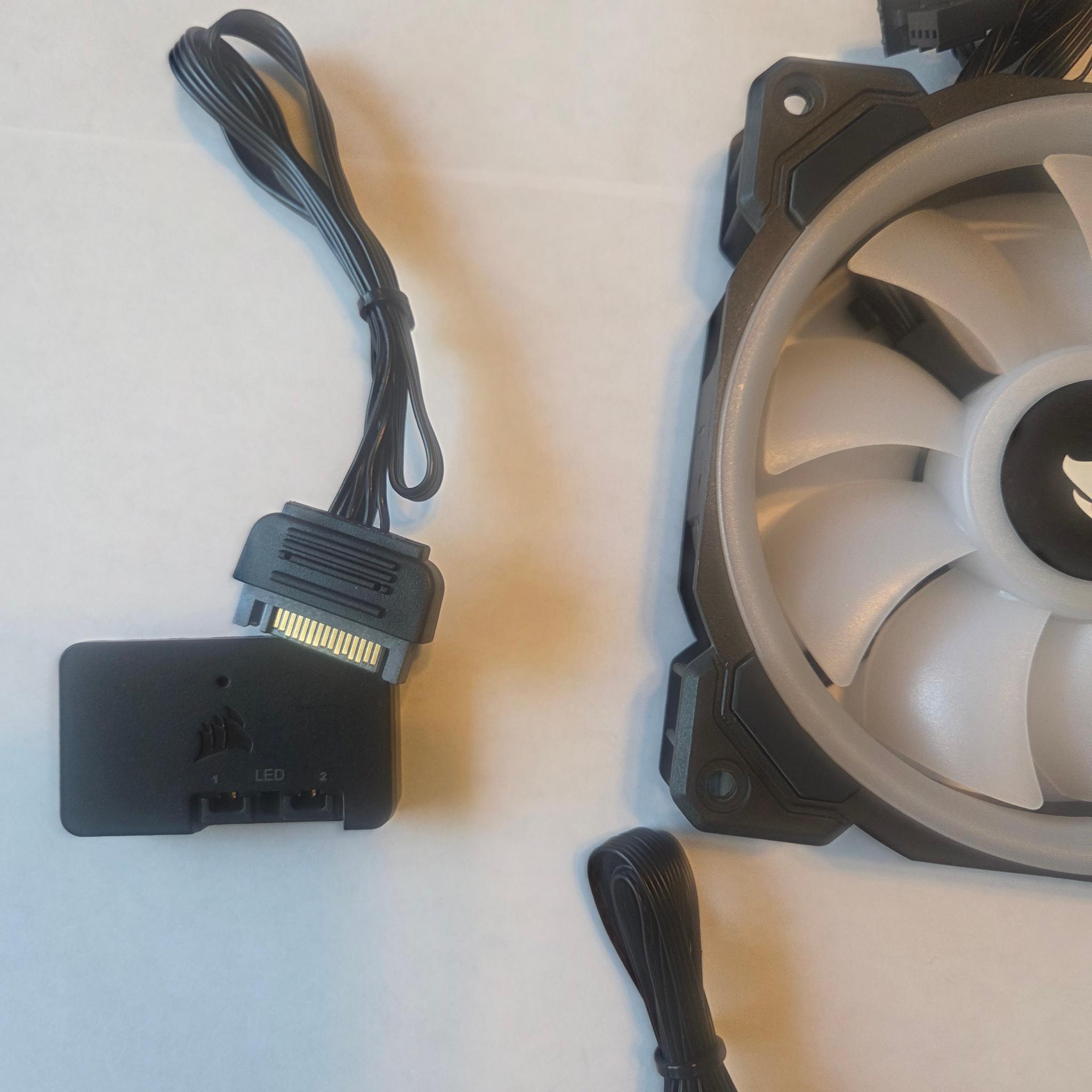 Corsair LL120 RGB Black 120mm Fan 5-Pack Bundle w/ Lighting Node PRO & Hub
