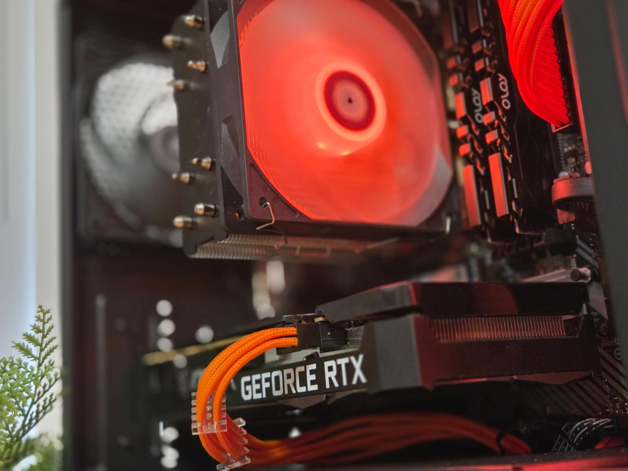 ⚫Black and Orange RTX 3060 Gaming PC🟠