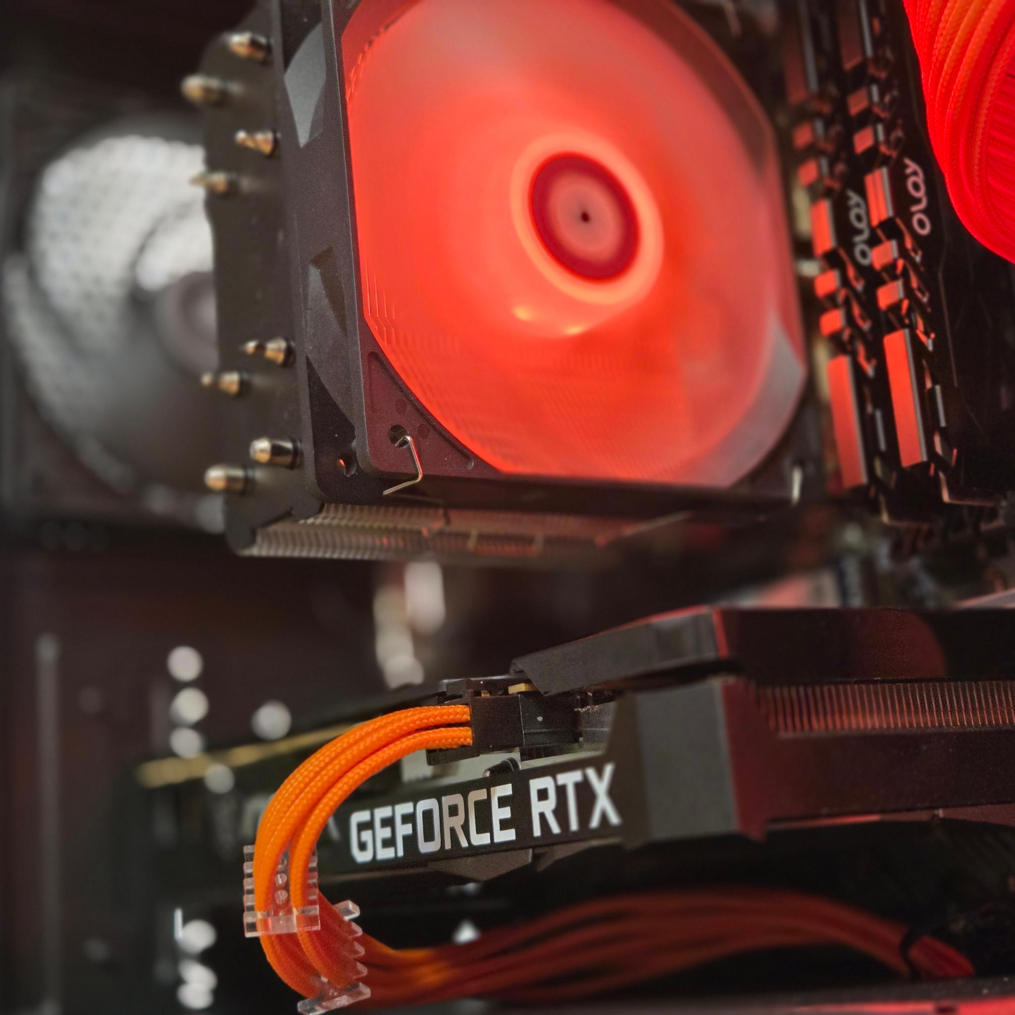 ⚫Black and Orange RTX 3060 Gaming PC🟠