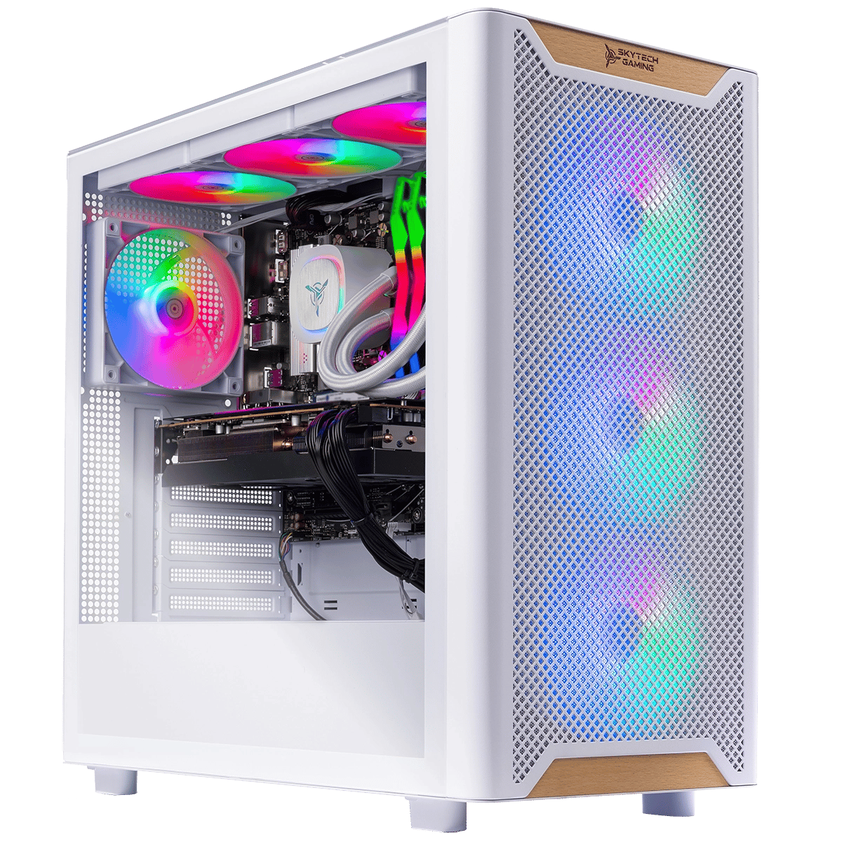 CLEARANCE SALE! SKYTECH CHRONOS 3 Gaming PC | 4060 | 32GB RGB RAM | 1TB SSD | AMD 9700 | Win 11 HOME
