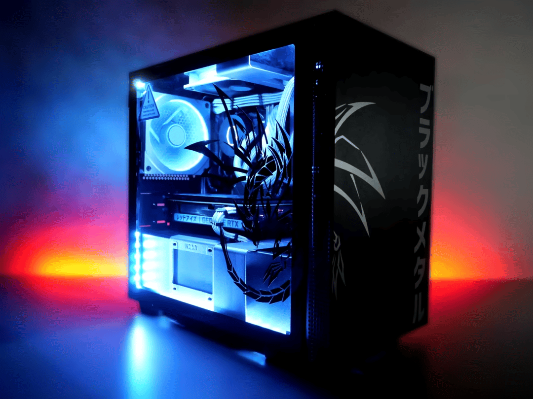 "BLK MTL DRGN" | Ryzen 5 3600, RTX 3060, 1tb nvme ITX build