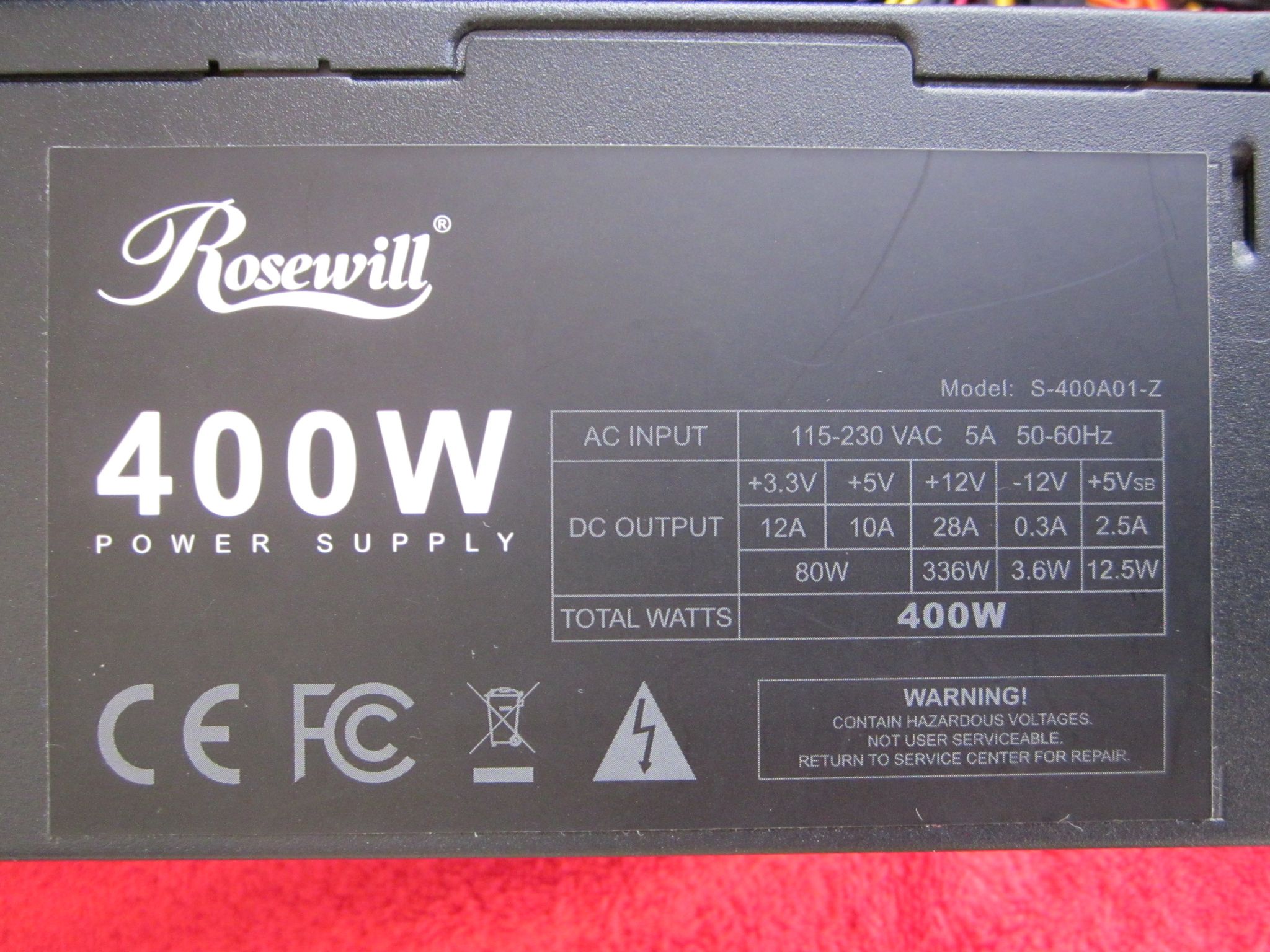 2X ROSEWILL 400W Power Supplys New Pulls