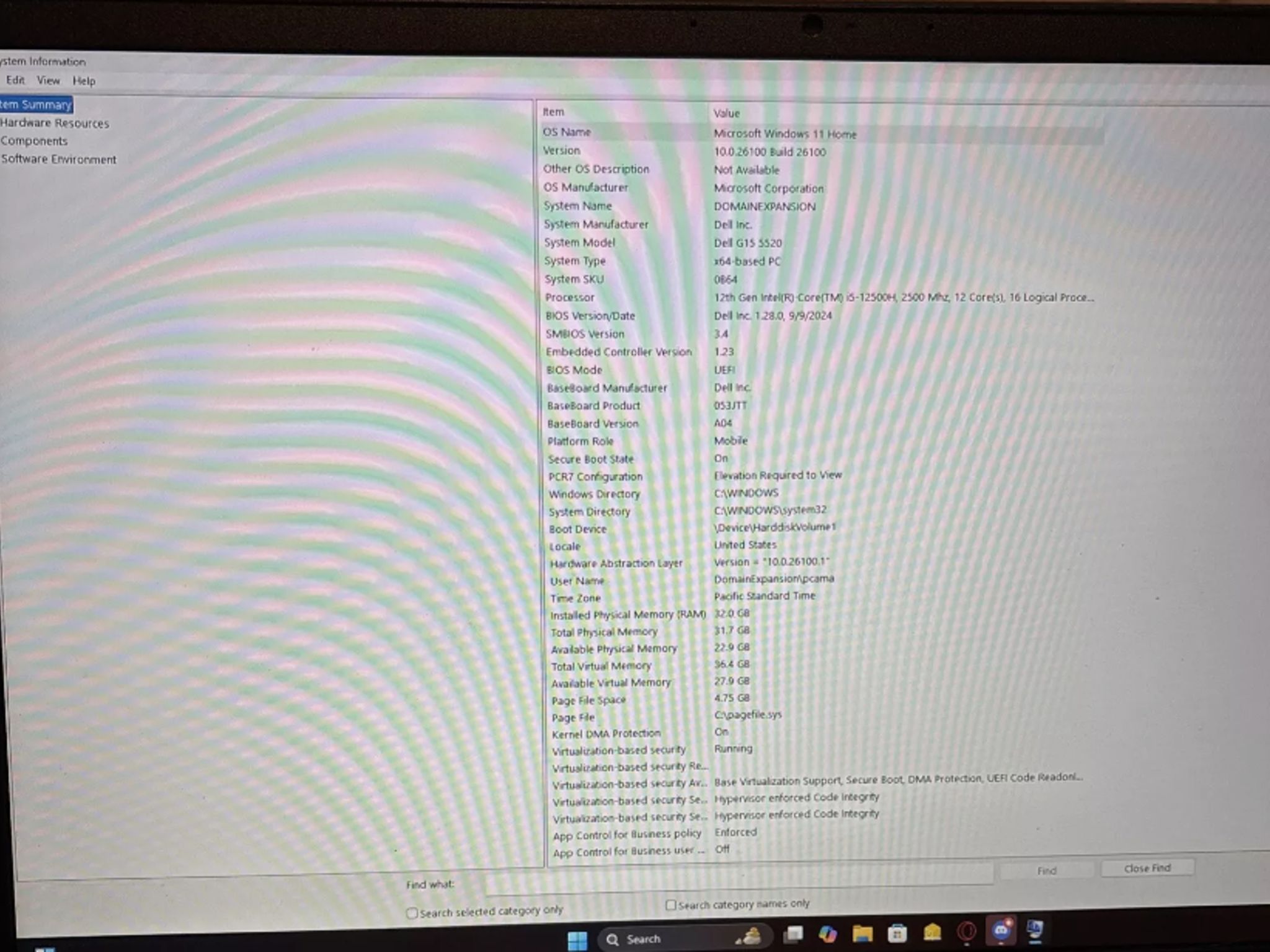Dell G15 5520 Gaming Laptop RTX3050, 500 M.2 , I5 12500H