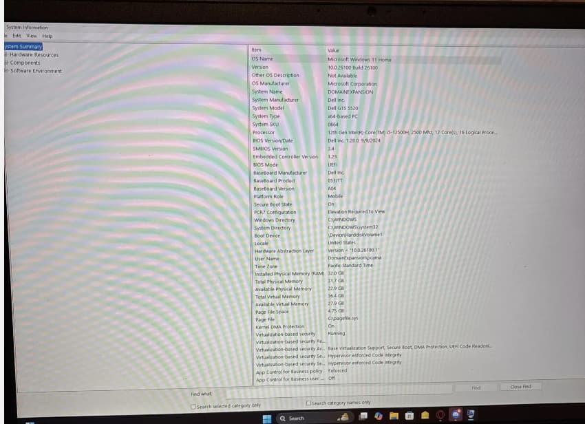 Dell G15 5520 Gaming Laptop RTX3050, 500 M.2 , I5 12500H