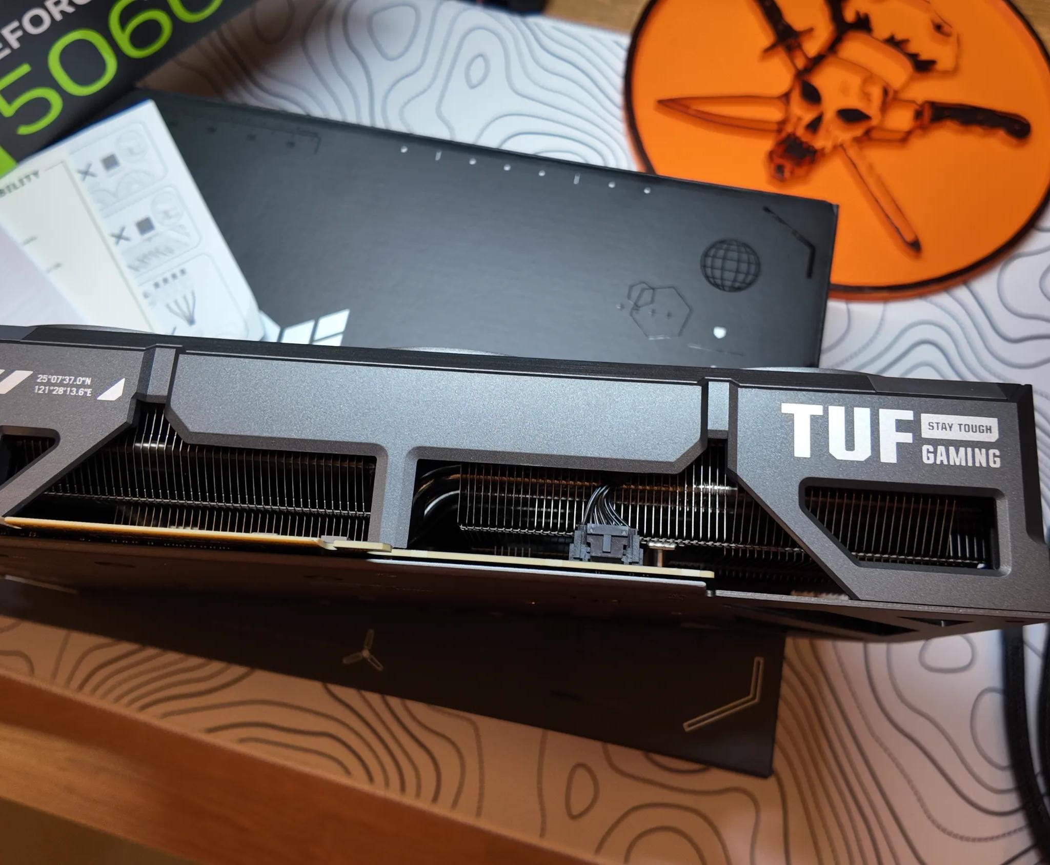 ASUS NVIDIA GeForce RTX 5060 Ti TUF Overclocked Triple Fan 16GB GDDR7 PCIe 5.0 Graphics Card