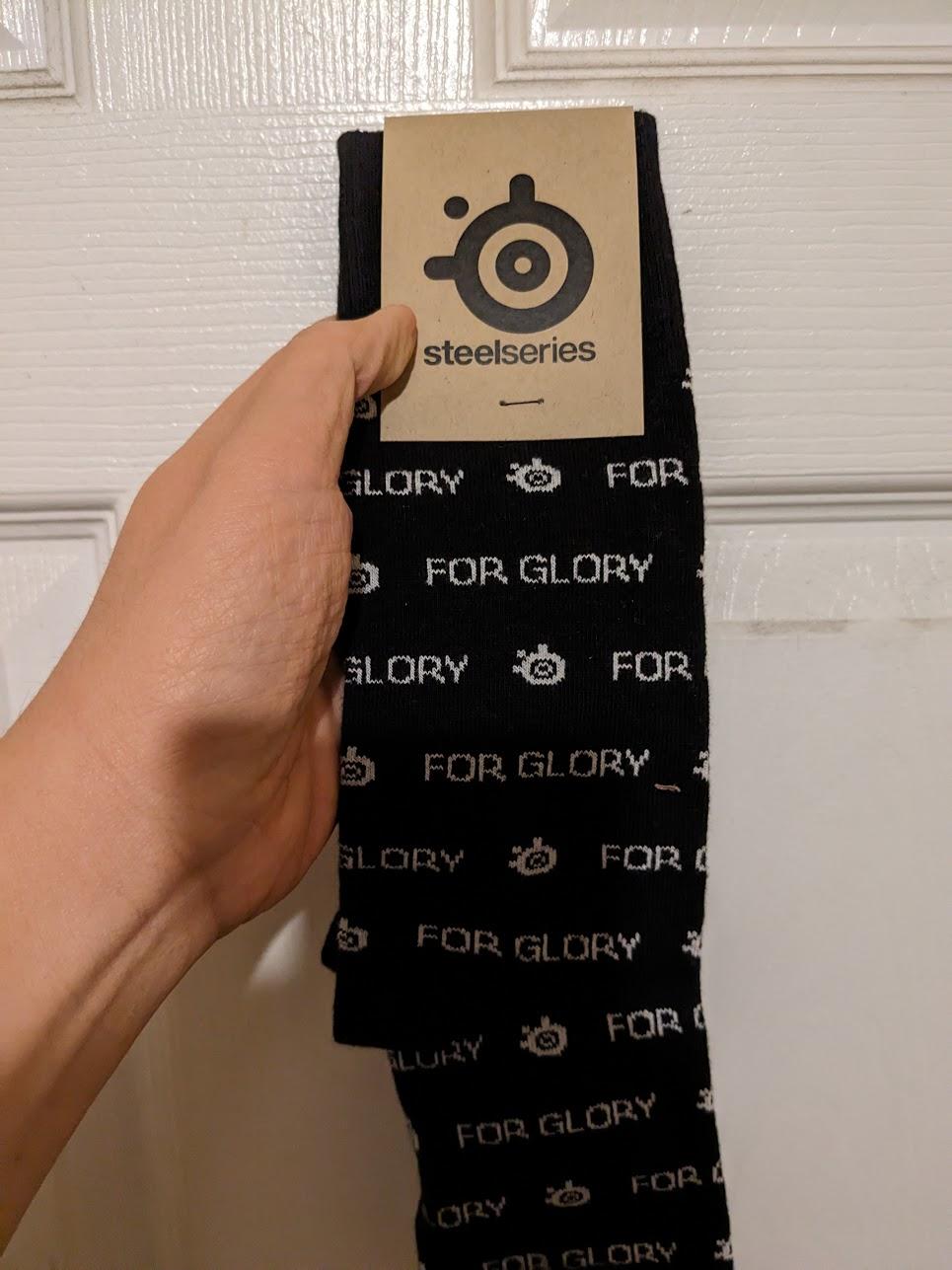 New Open Box SteelSeries Socks, Black