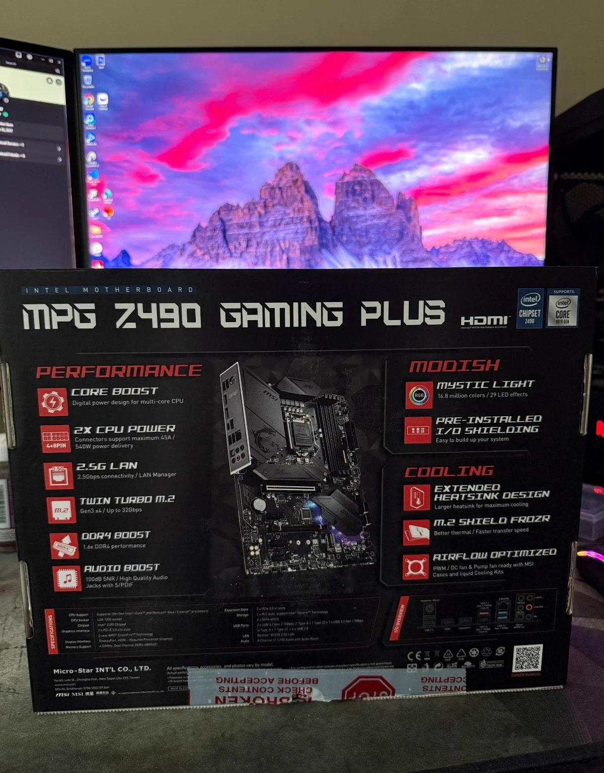 MSI MPG Z 490 Gaming plus Motherboard