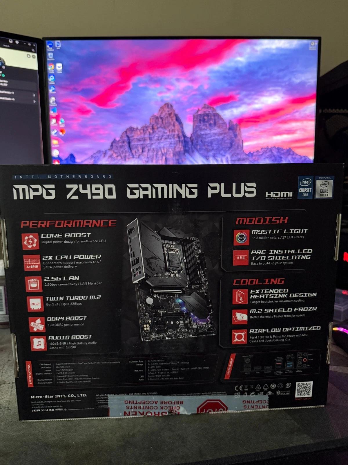MSI MPG Z 490 Gaming plus Motherboard