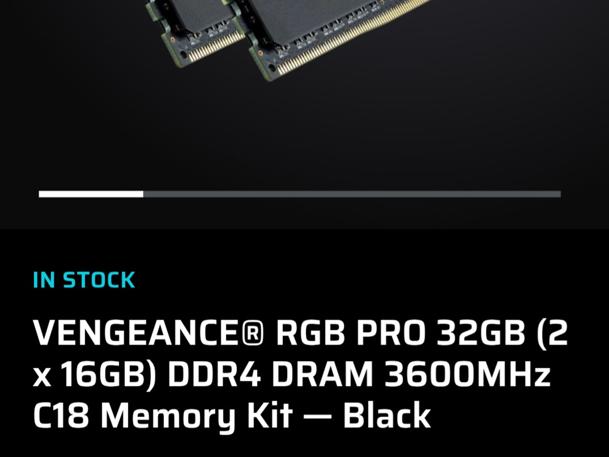 Corsair  32GB DDr4 kit