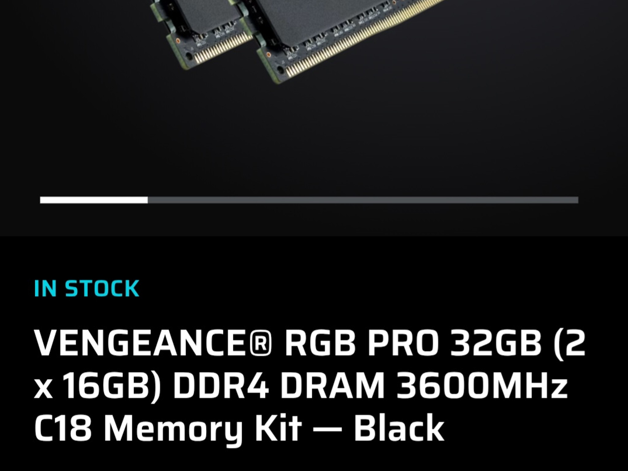 Corsair  32GB DDr4 kit
