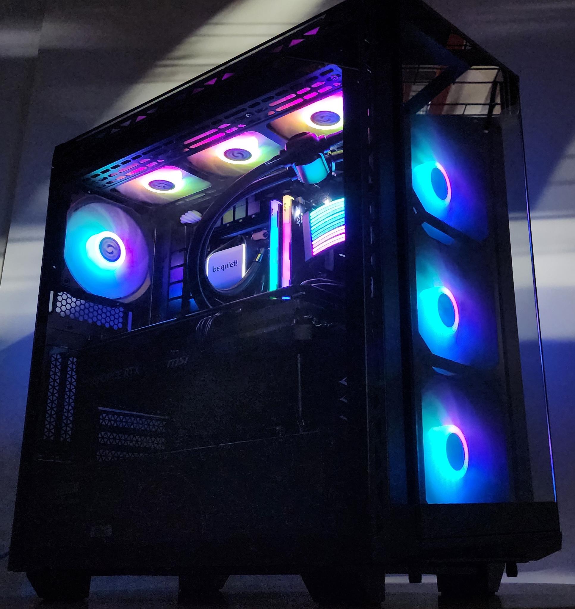 Gaming PC Ryzen 7 7700X 32GB RAM 1TB SSD RTX 4070 Ti SUPER 16GB Win11 Computer