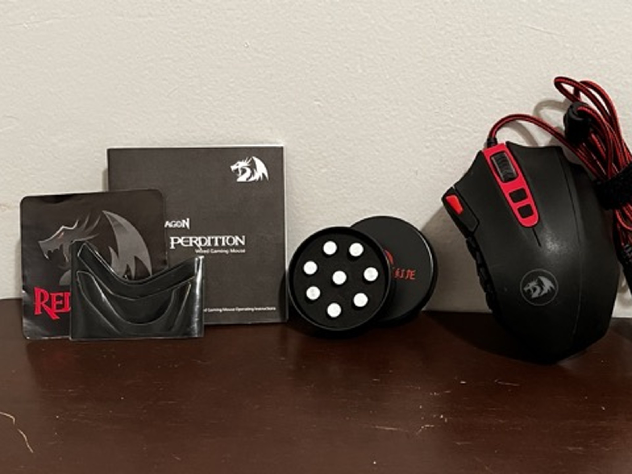 Redragon M901 Wired Gaming Mouse MMO RGB LED Backlit Mice 12400 DPI Perdition 18