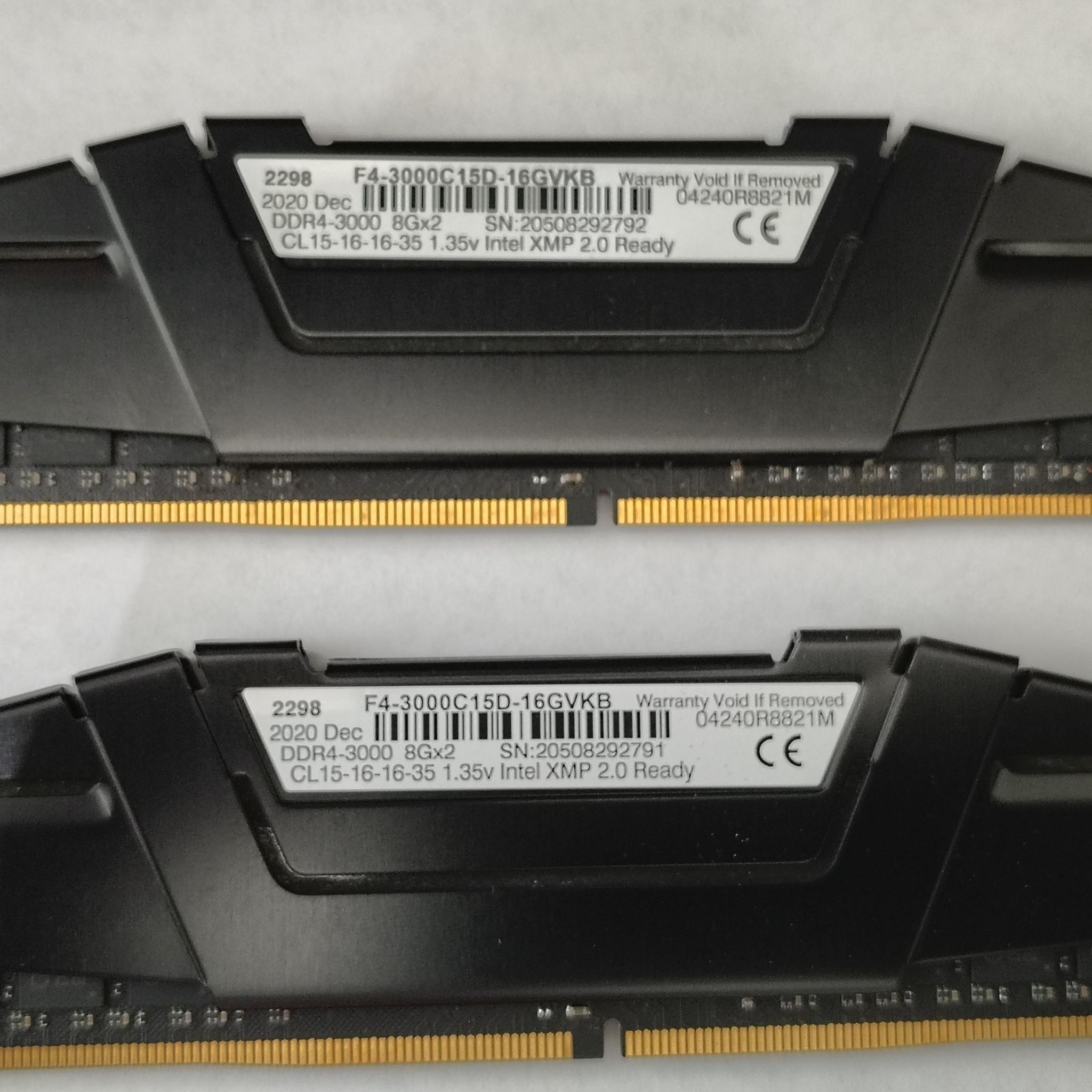 GSKILL RIPJAWS DDR4 3000 16gb (8GBX2) CL15-16-16-35 1.35v
