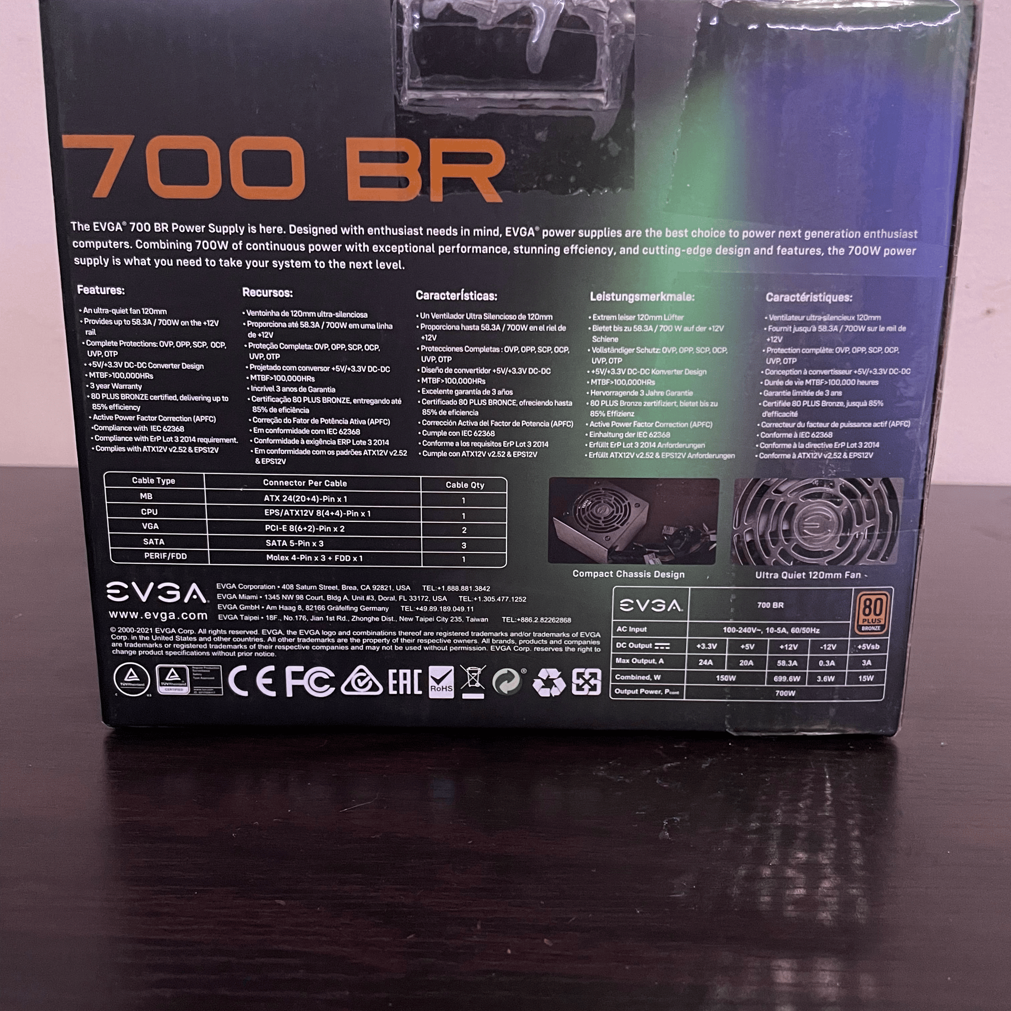 EVGA 700W 80+ Bronze ATX Power Supply