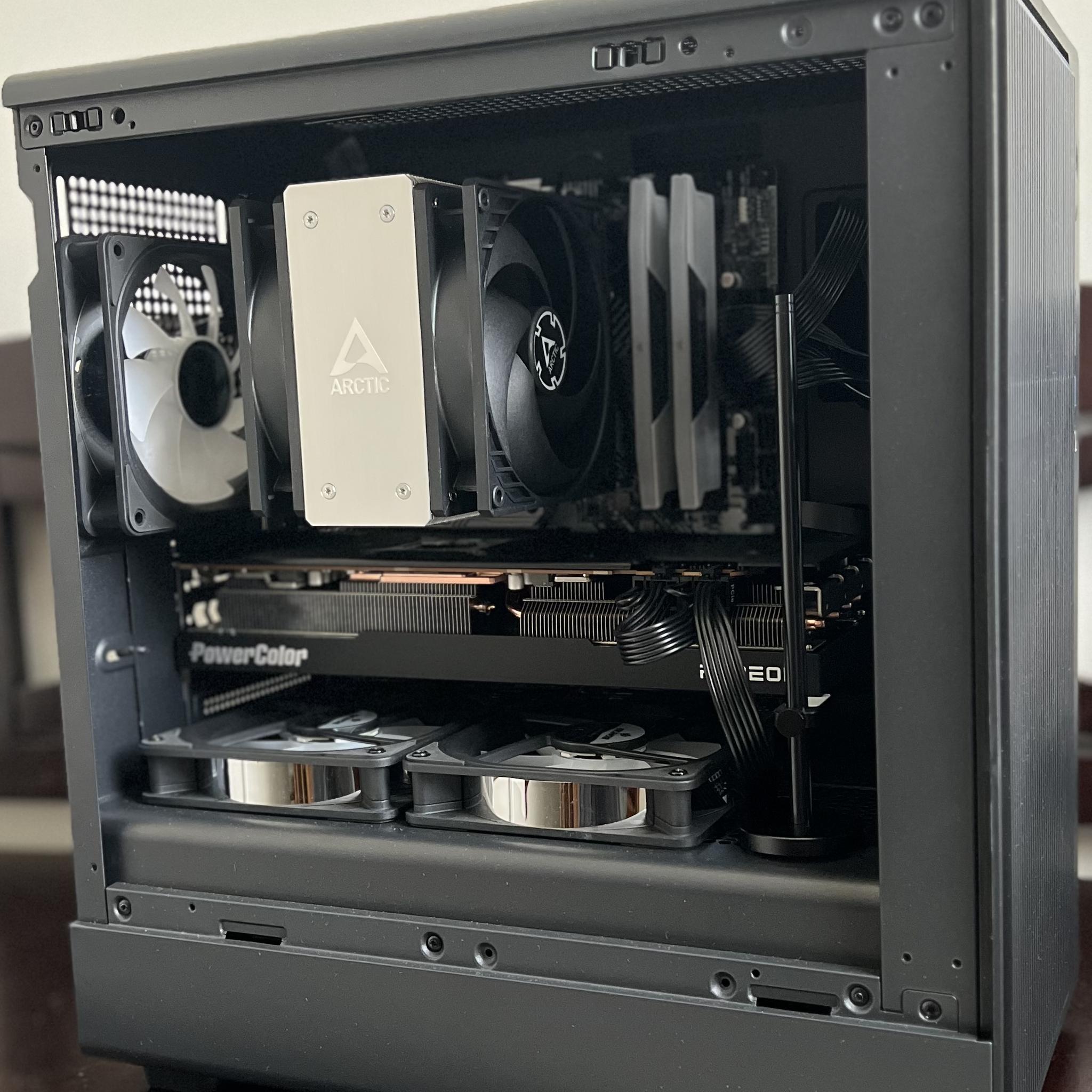 Team Red 3.0 Ryzen 5 7600x 1.5 TB SSD 32GB DDR5 RX 7800 XT ARGB fans. ALL NEW parts!