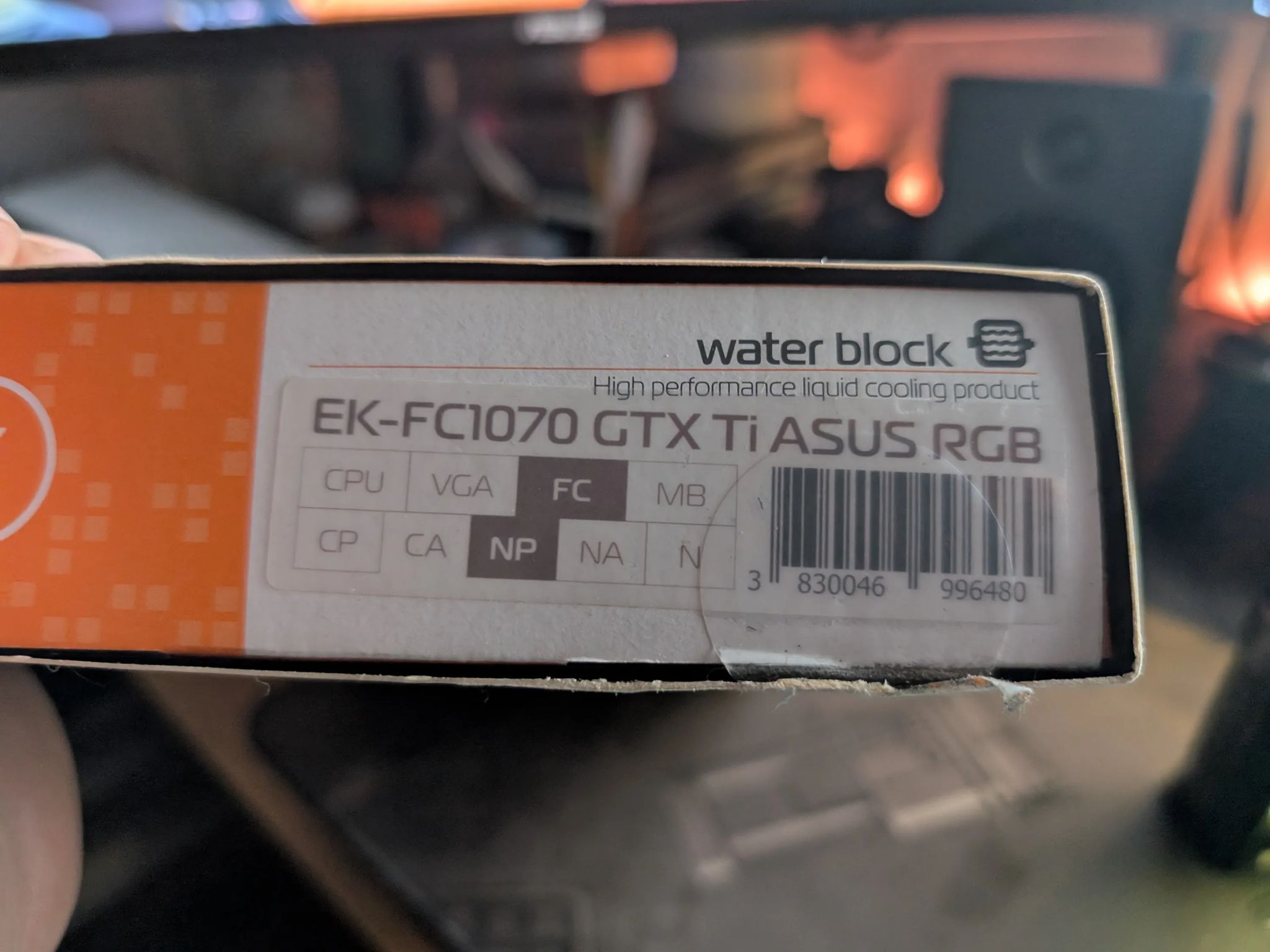 EK GTX 1070 Ti Asus Water Block EK-FC1070 GTX Ti ASUS RGB