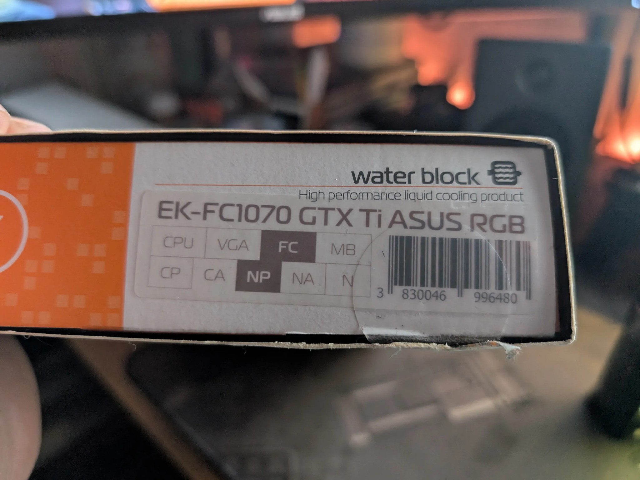 EK GTX 1070 Ti Asus Water Block EK-FC1070 GTX Ti ASUS RGB