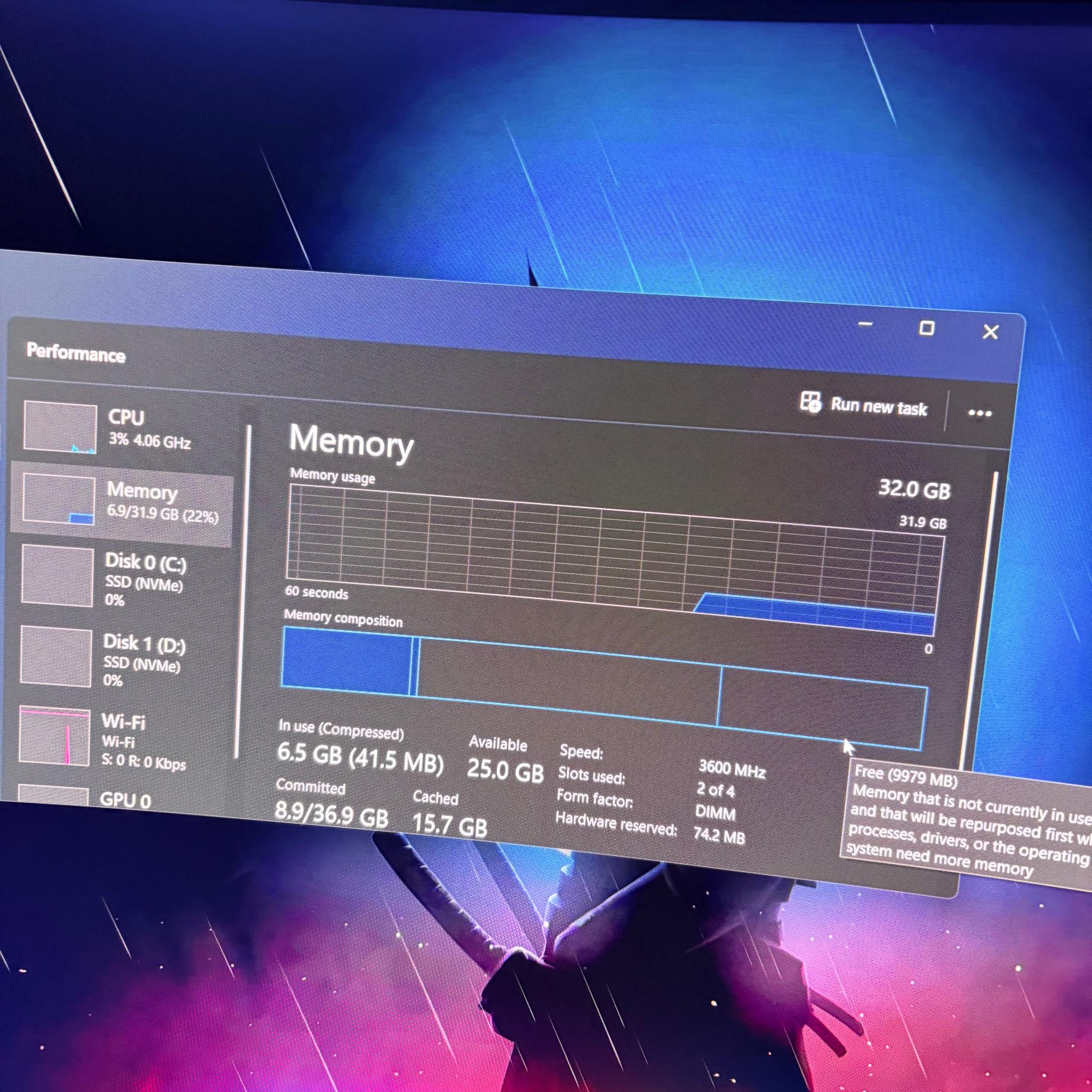 Corsair Vengeance RGB Pro SL 32GB (2x16) DDR4 3600Mhz