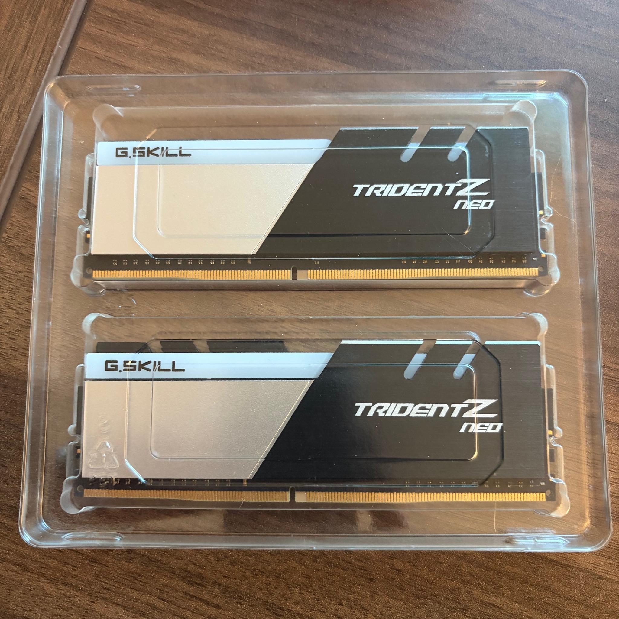 16GB (2 x 8GB) G. Skill TridentZ Neo 3600mhz DDR4