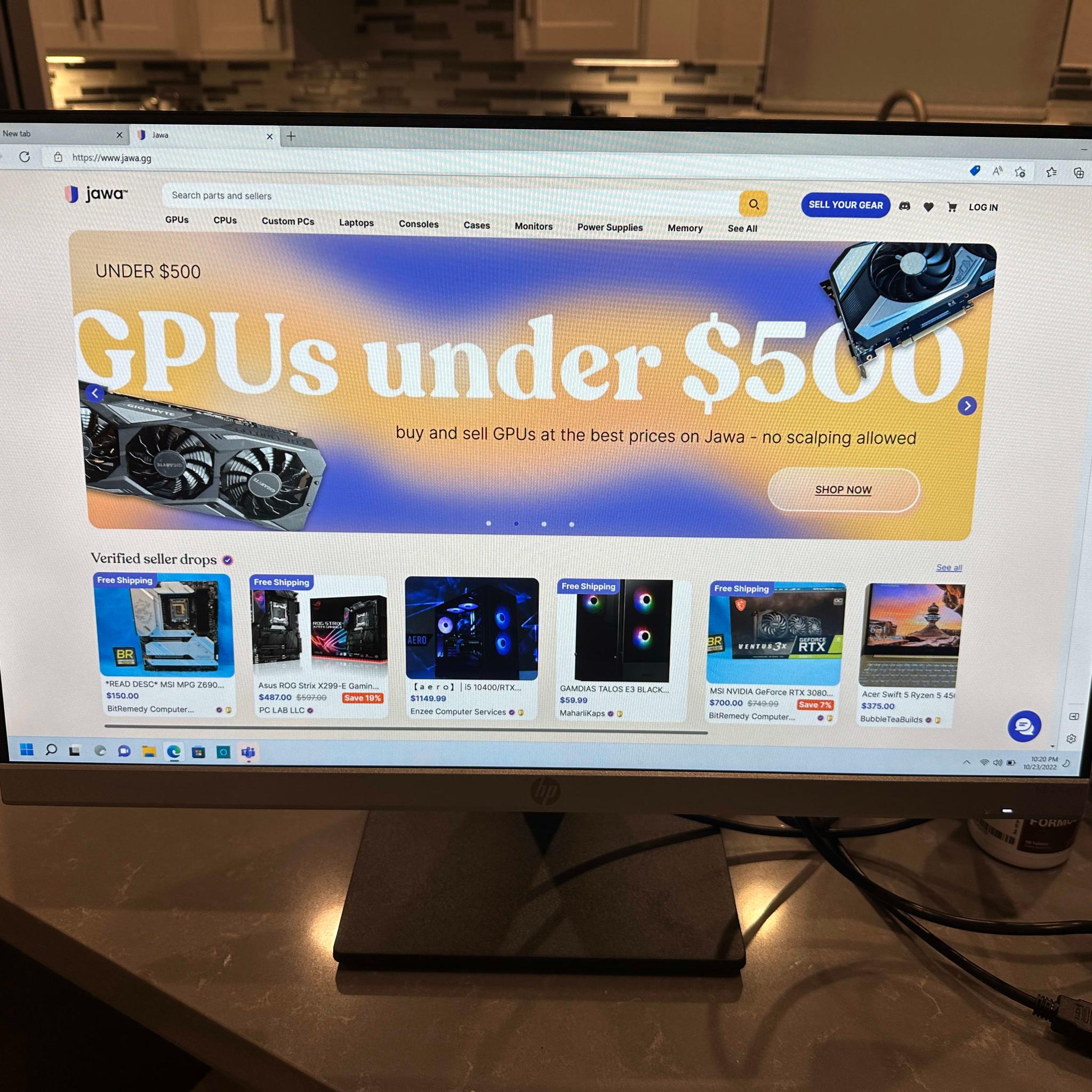 HP 24mh FHD 75hz IPS Height/Tilt Adjustable Monitor