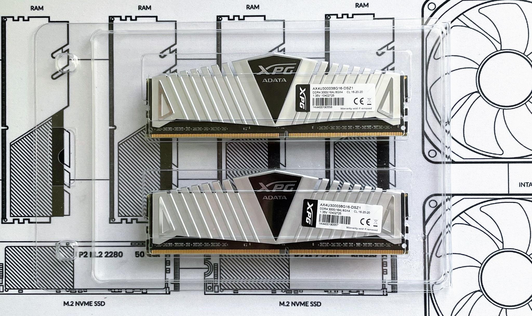 ADATA XPG Z1 16GB (2x8GB) 3000 MHz DDR4 CL16-20-20 (AX4U300038G16-DSZ1) RAM Memory