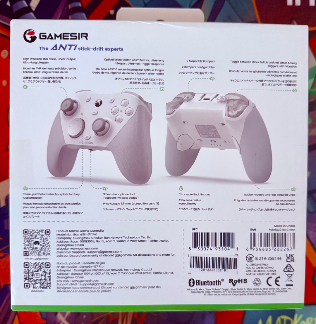 Gamesir G7 Pro Tri-Mode Gaming Xbox/PC Controller | White | Jawa